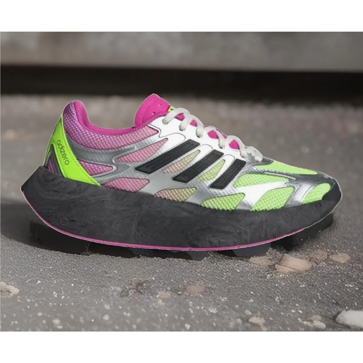 Adidas Women’s Adizero Aruku Sneakers Vibrant Pink /solar Yellow Colorway 8