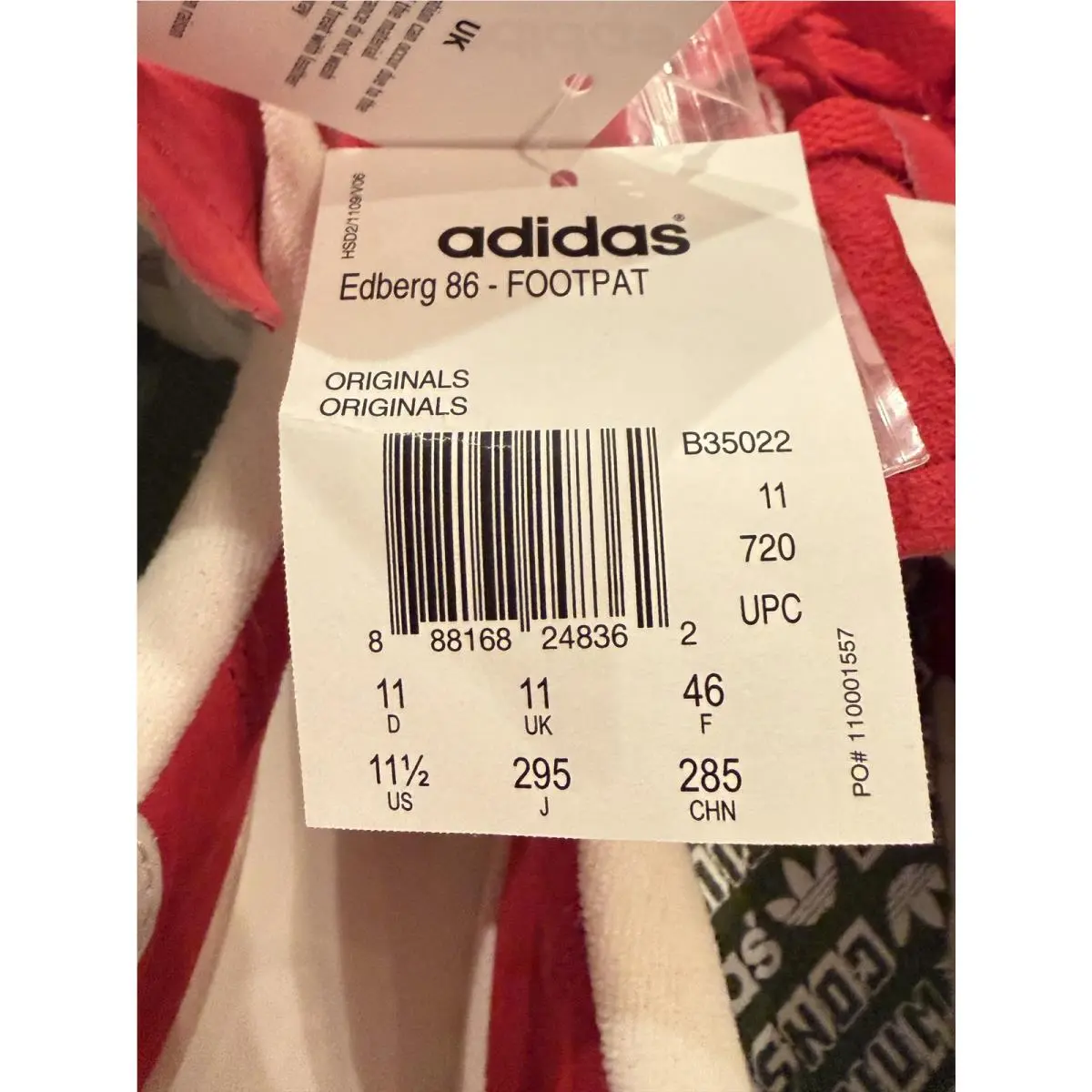 Adidas shoes - Edberg 86 - Edberg - B35022 - Red, White, Cream 9