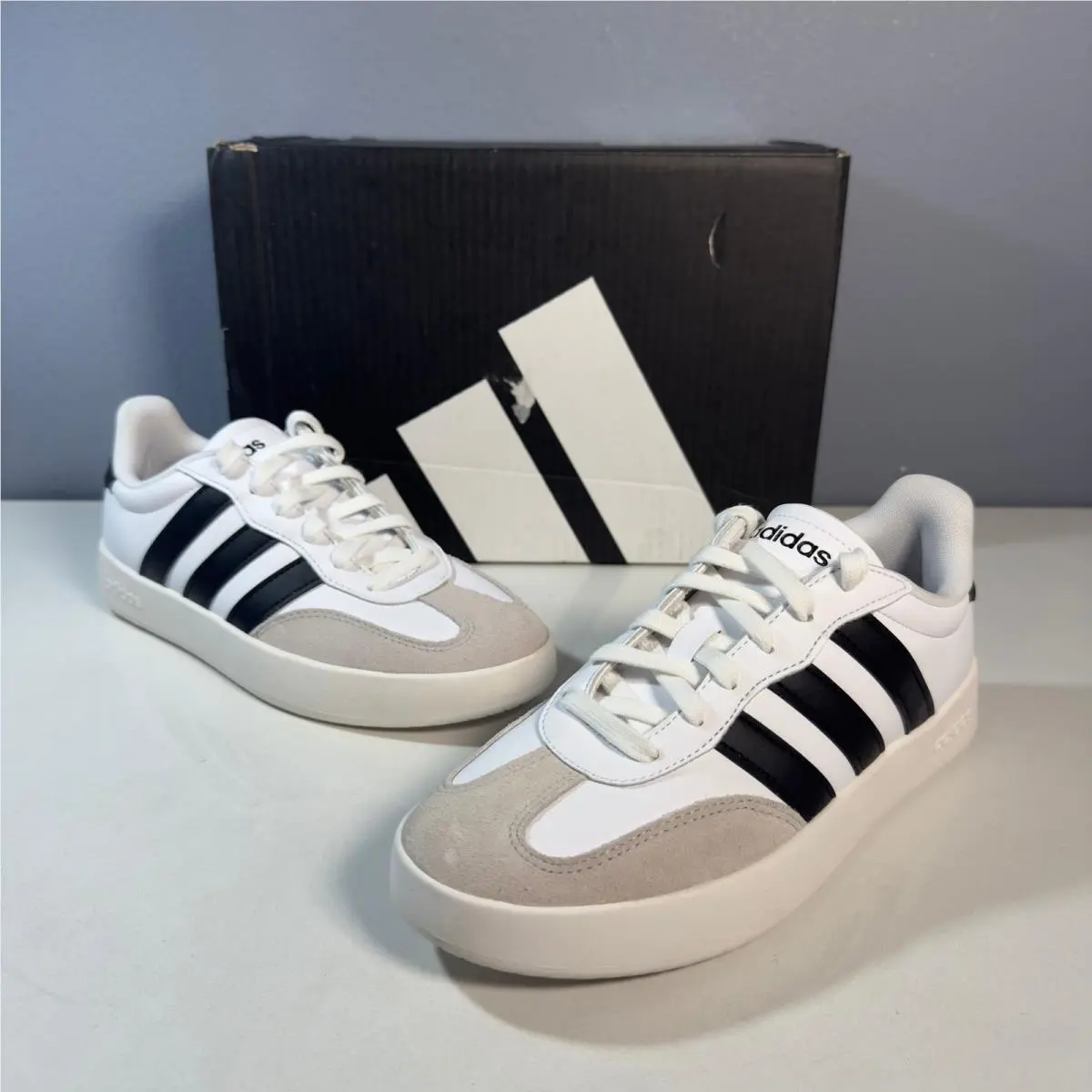 Barreda Sneakers Women 8.5 White Black Sportswear IH1229 Low Top by Adidas