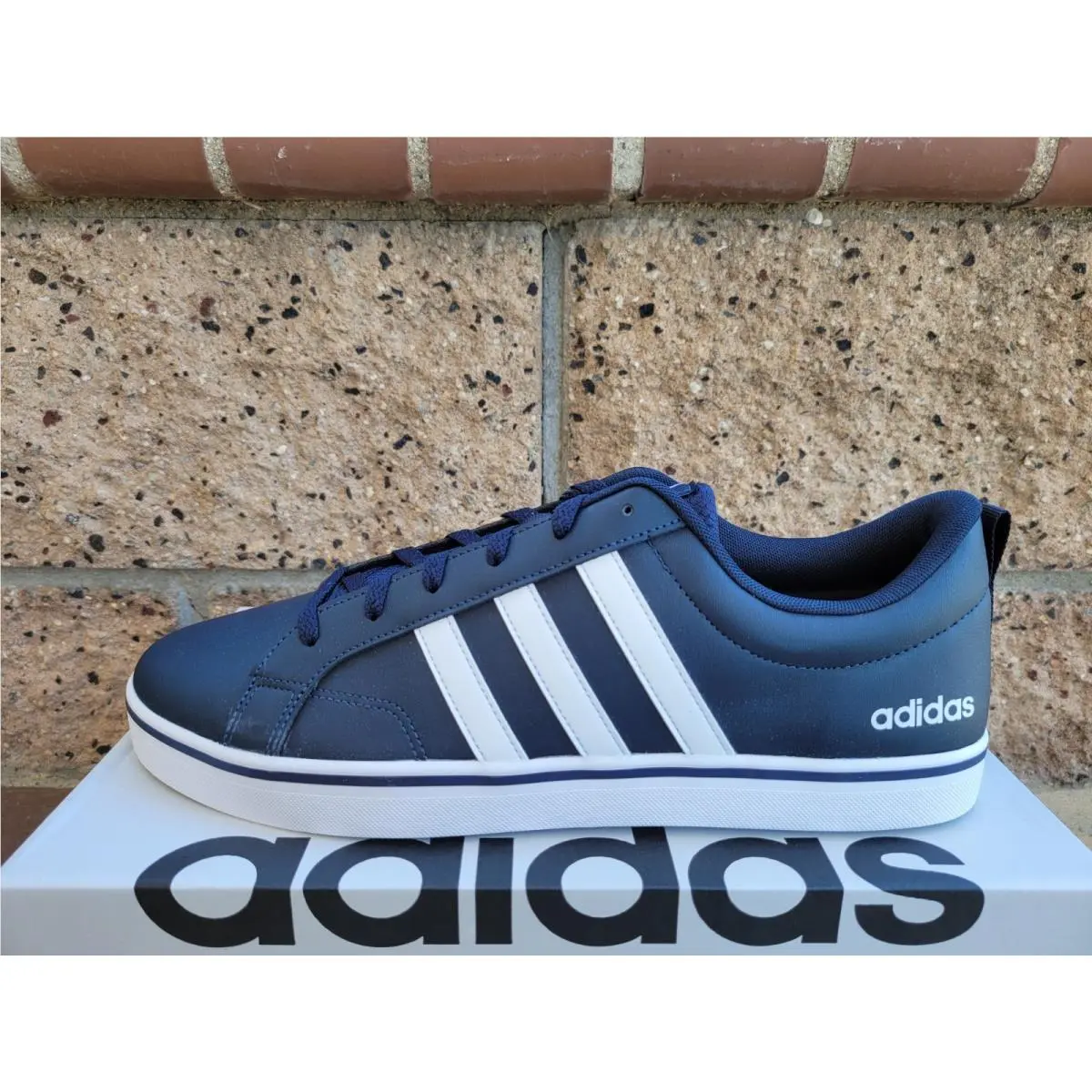 VS Pace 2.0 Shoes Men`s Size 13 Legend Ink Cloud White HP6011 by Adidas