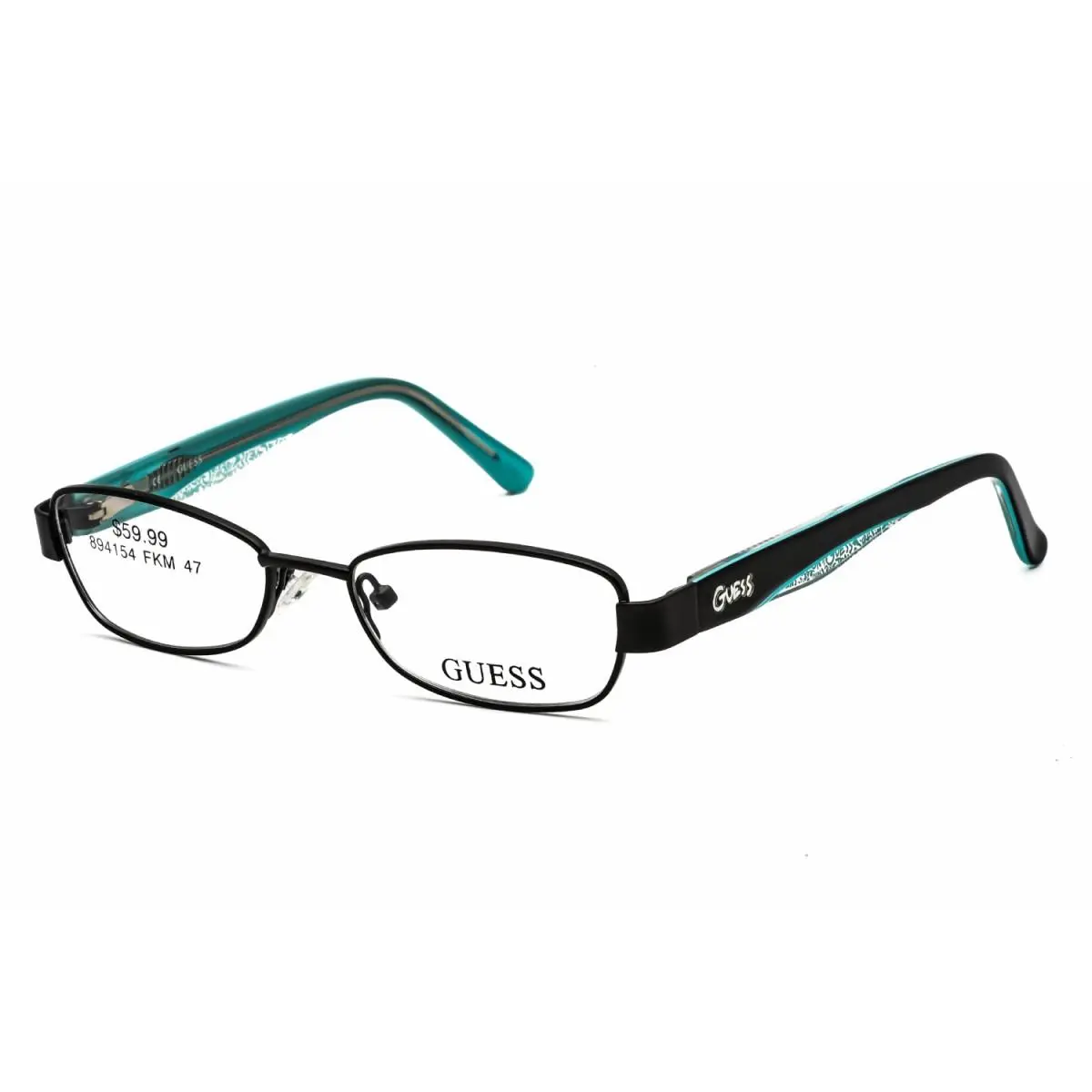GU 9092 B84 Satin Black 47mm Eyeglasses by Guess