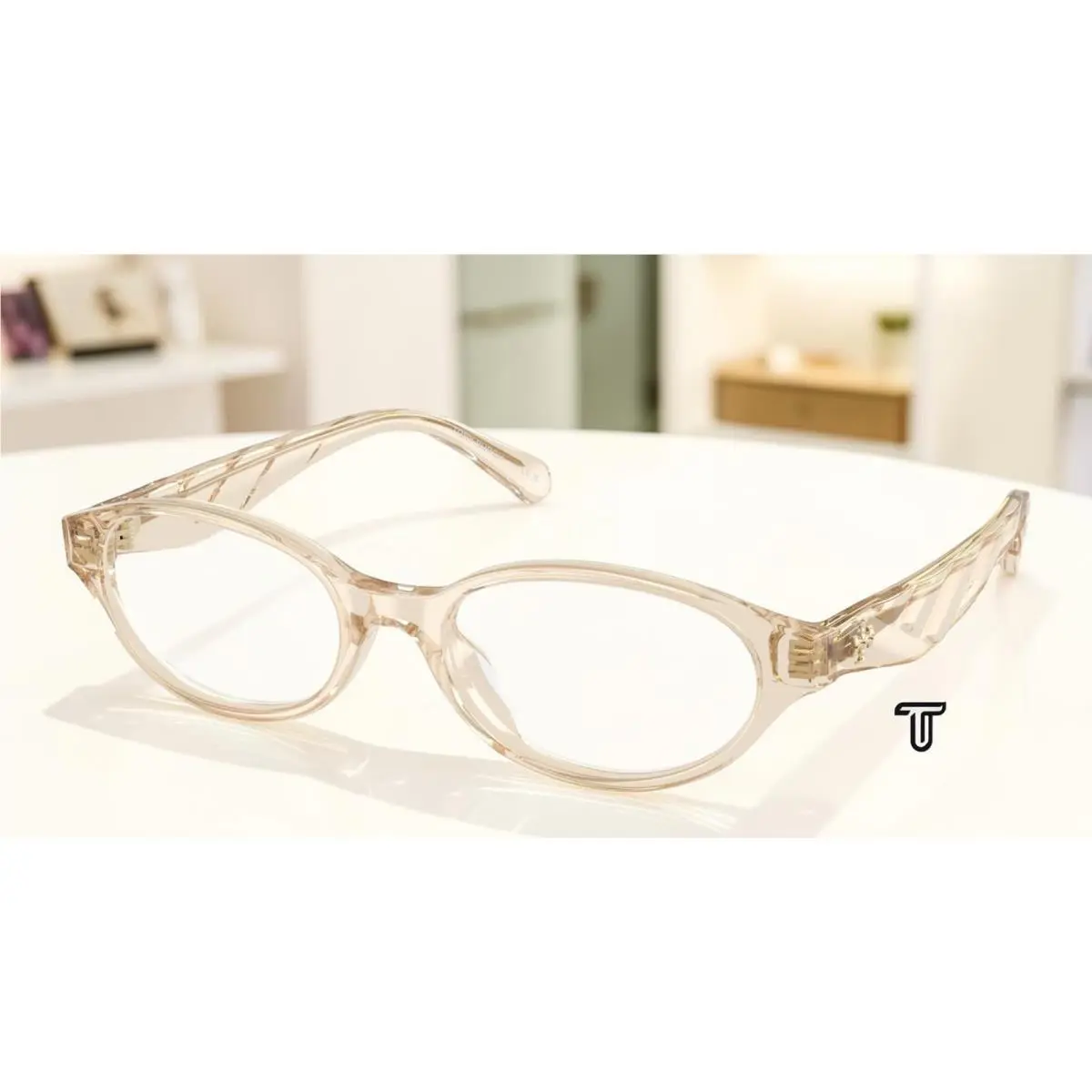 TY2171U 1977 Transparent Beige Demo Lens 52 mm Women`s Eyeglasses by Tory Burch