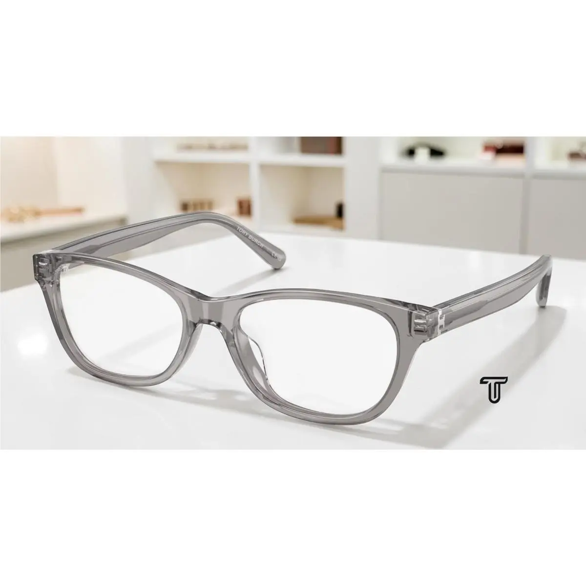 TY2172D 1953 Transparent Grey Demo Lens 54 mm Women`s Eyeglasses by Tory Burch
