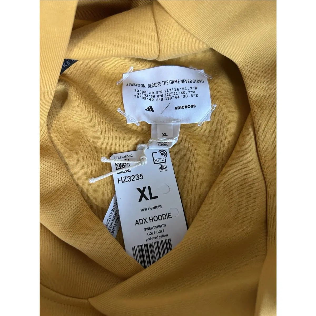 Adidas clothing - HZ3235 - HZ3235 - Yellow (UPC: 196469757255) 4