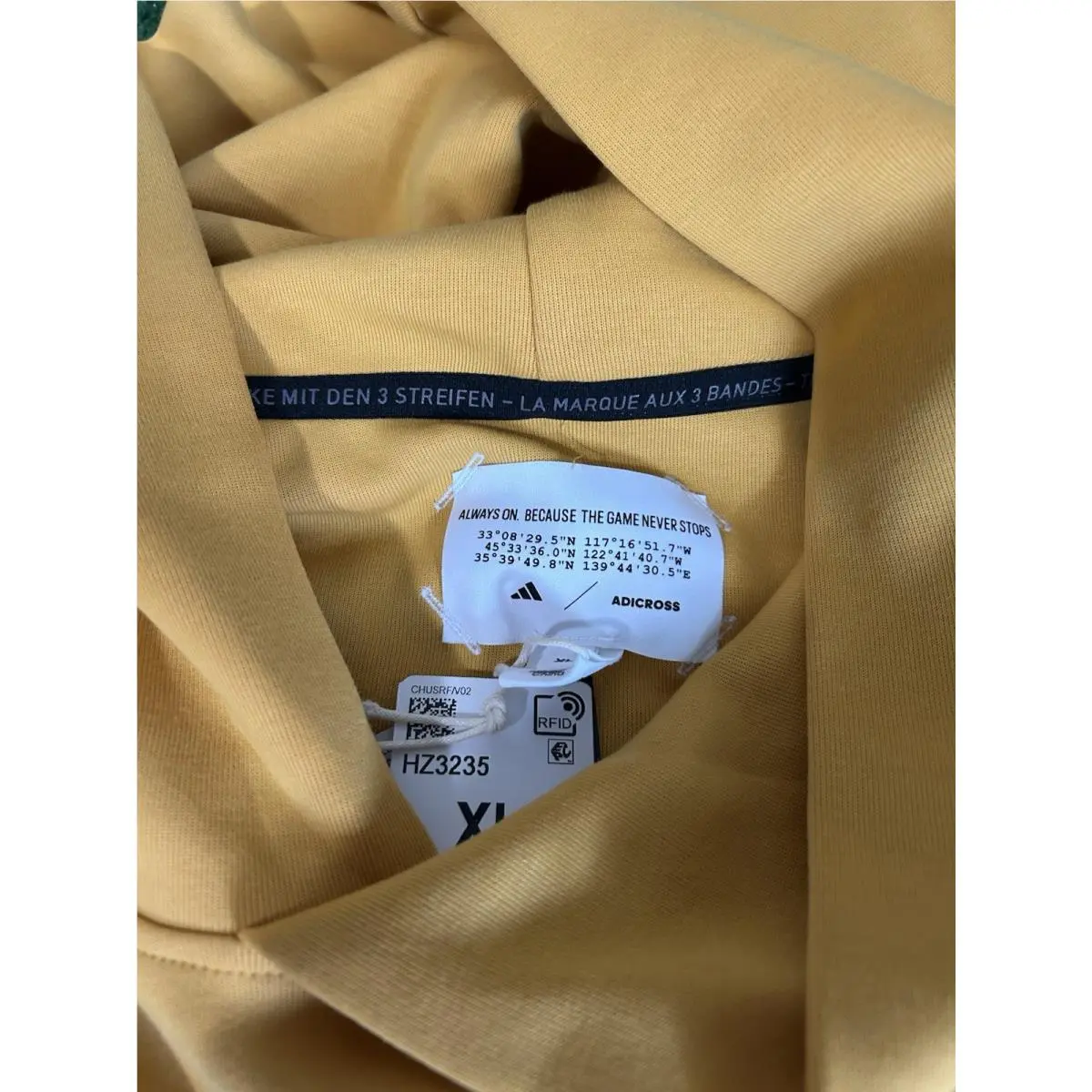 Adidas clothing - HZ3235 - HZ3235 - Yellow (UPC: 196469757255) 5