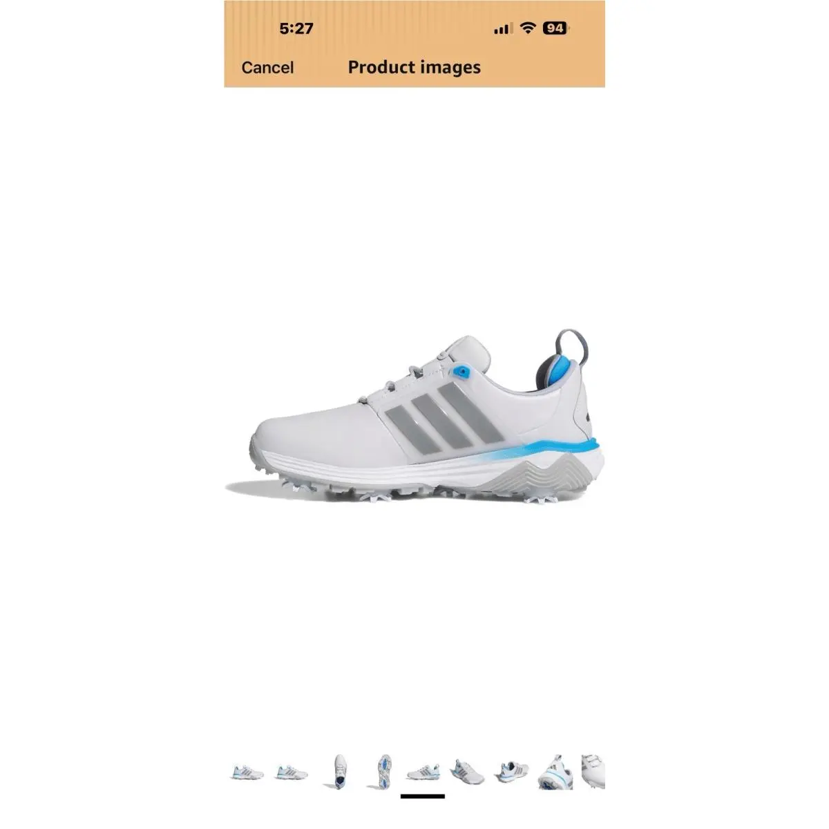 Adidas shoes - adidas Adipower 26 - Adipower - Dash Grey/Iron Met./Lucid Ray Blue 3