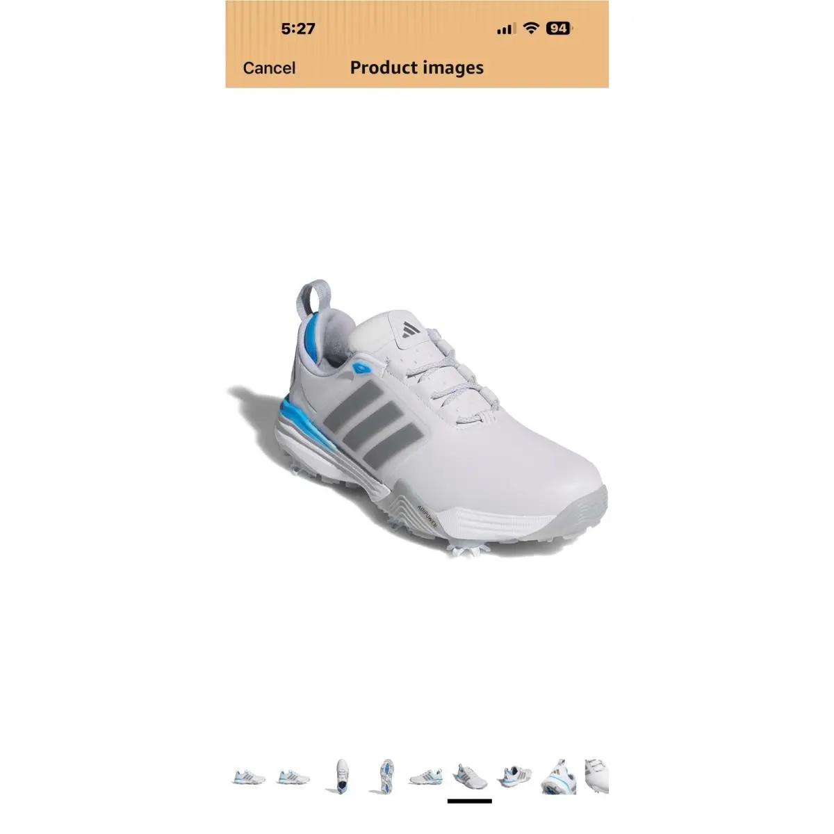 Adidas shoes - adidas Adipower 26 - Adipower - Dash Grey/Iron Met./Lucid Ray Blue 4