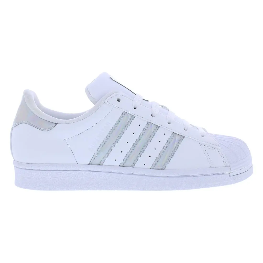 Adidas Superstar GS Boys Shoes Size 4.5 Color: White/silver