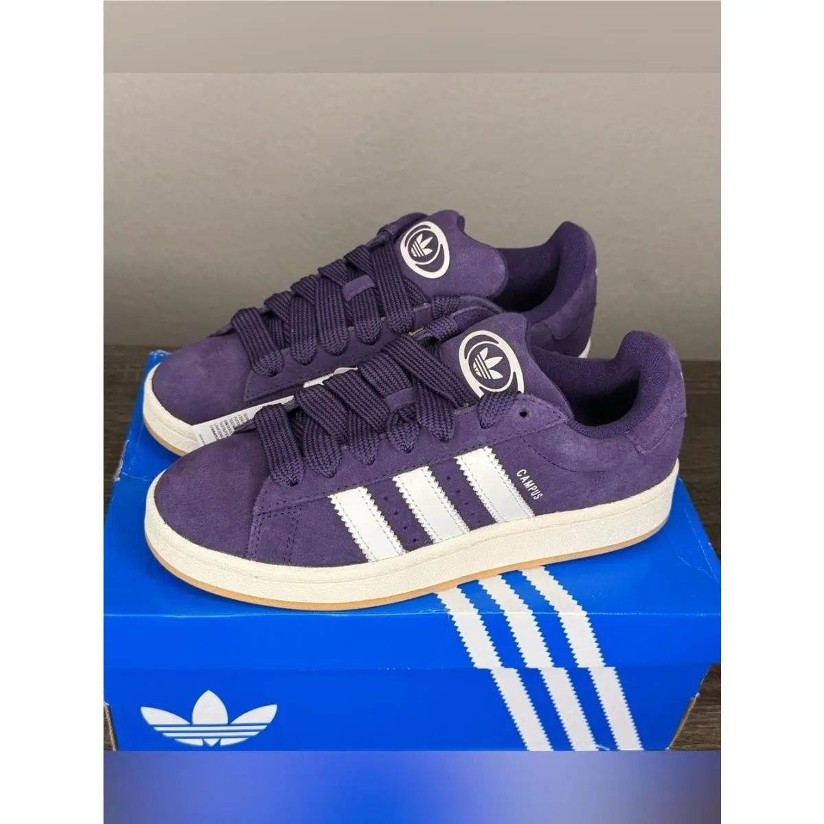 Campus 00s Aurora Plum White Gum Shoes Women’s Size 7.5 JQ8292 171 by Adidas