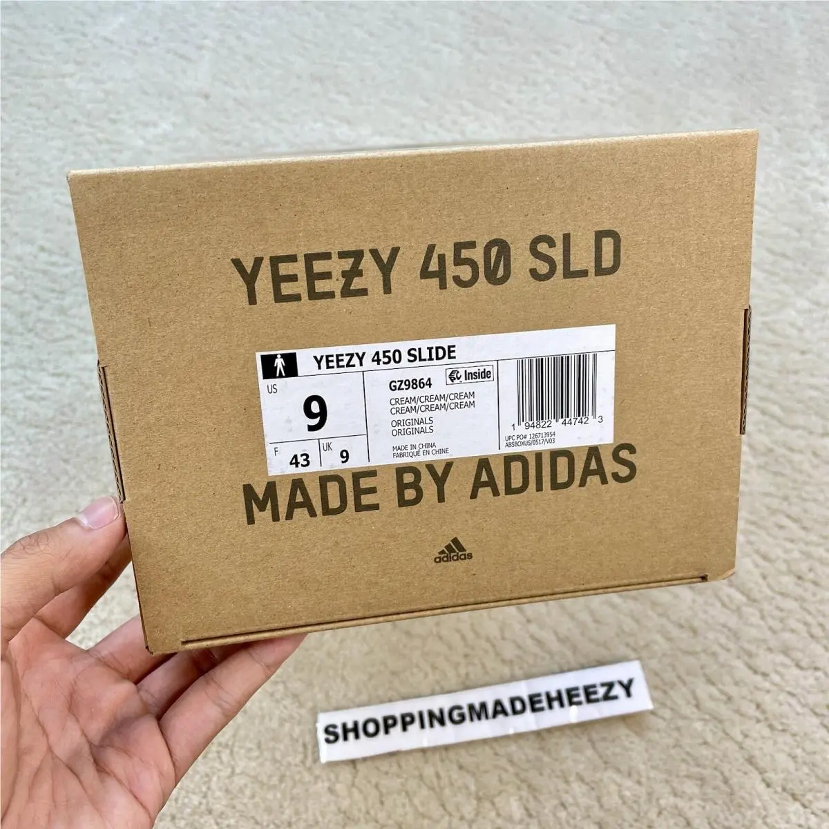 Adidas shoes - adidas Yeezy 450 - Yeezy - GZ9864 - Ivory (UPC: 194822447423) 8