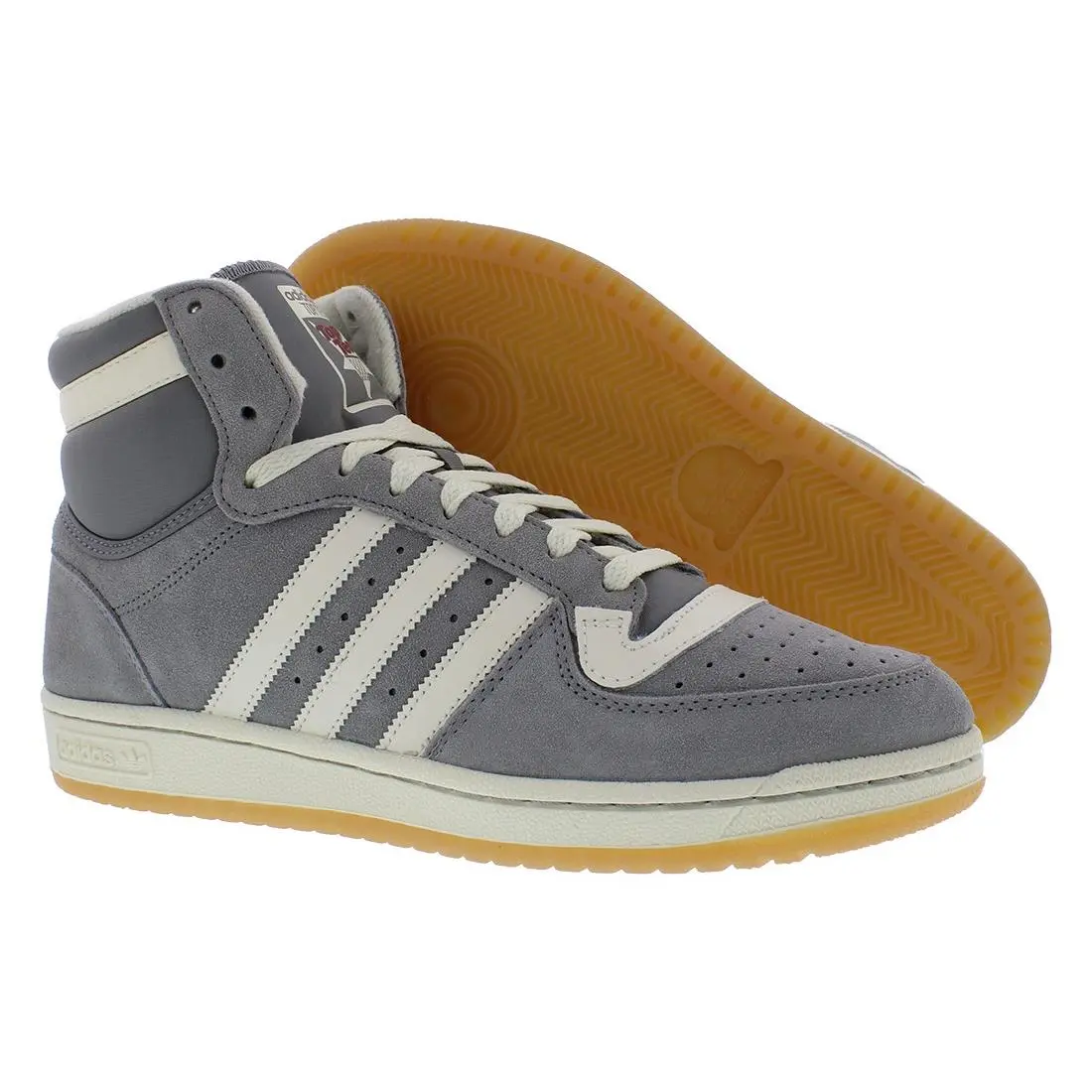 Adidas Top Ten Red Bull Mens Shoes Size 4 Color: Charcoal Solid Grey/cream