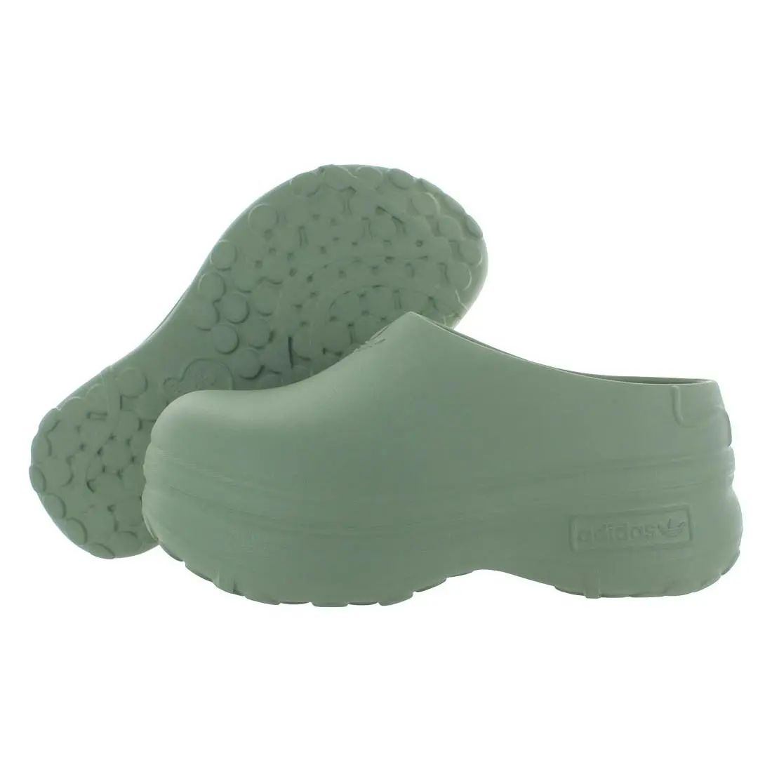 Adidas Adifom Stan Mule Platform Womens Shoes Size 5 Color: Silver