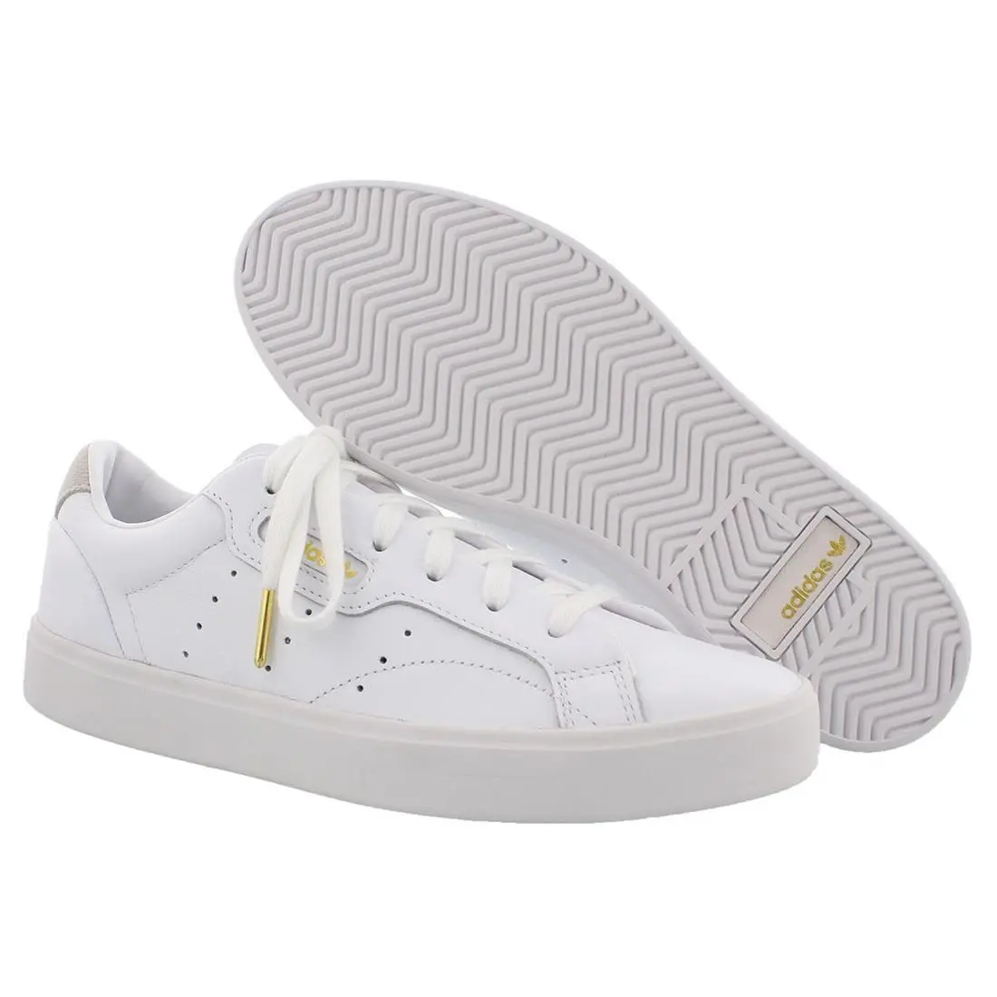 Sleek Womens Shoes Size 6 Color: White/white by Adidas