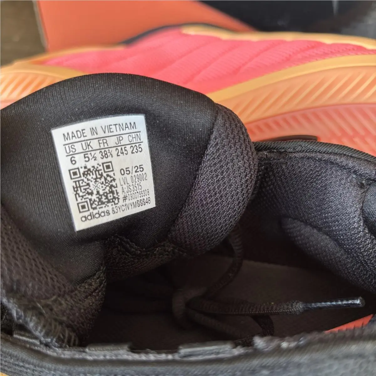 Adidas shoes - CORE BLACK-JS3515-SIZE 6 - CORE - ACID ORANGE/CORE BLACK/ACID RED (UPC: 0197626447613) 9