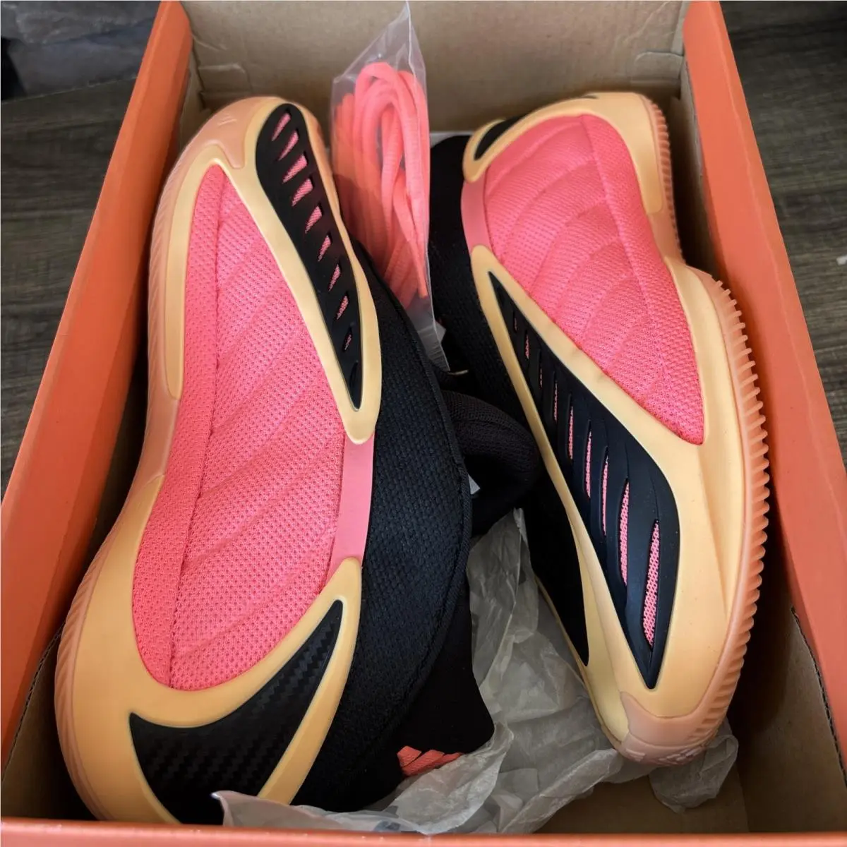 Adidas shoes - CORE BLACK-JS3515-SIZE 6 - CORE - ACID ORANGE/CORE BLACK/ACID RED (UPC: 0197626447613) 2