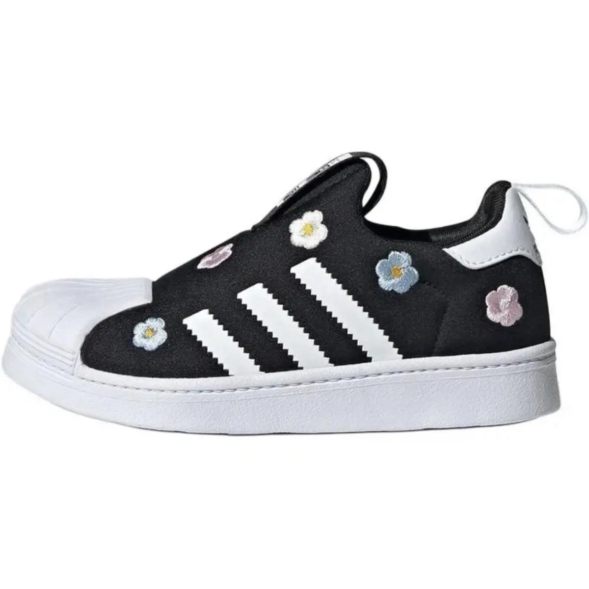Adidas Superstar 360 C `floral Embroidery - Black` IG7014 Kids Size 6K