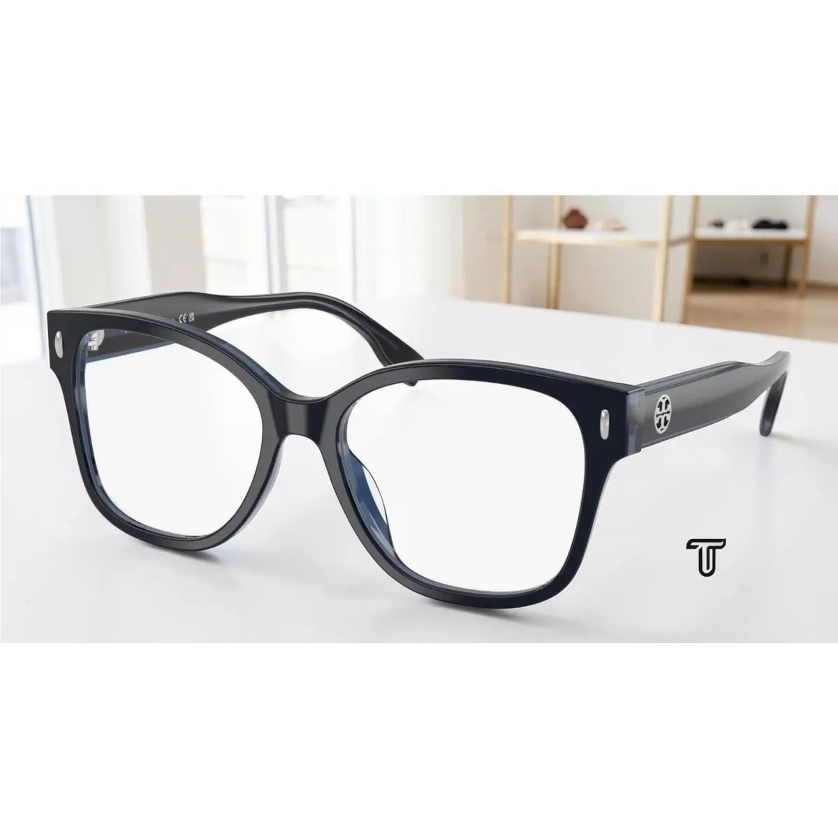 TY2163U 2057 Blue Crystal Demo Lens 54 mm Women`s Eyeglasses by Tory Burch