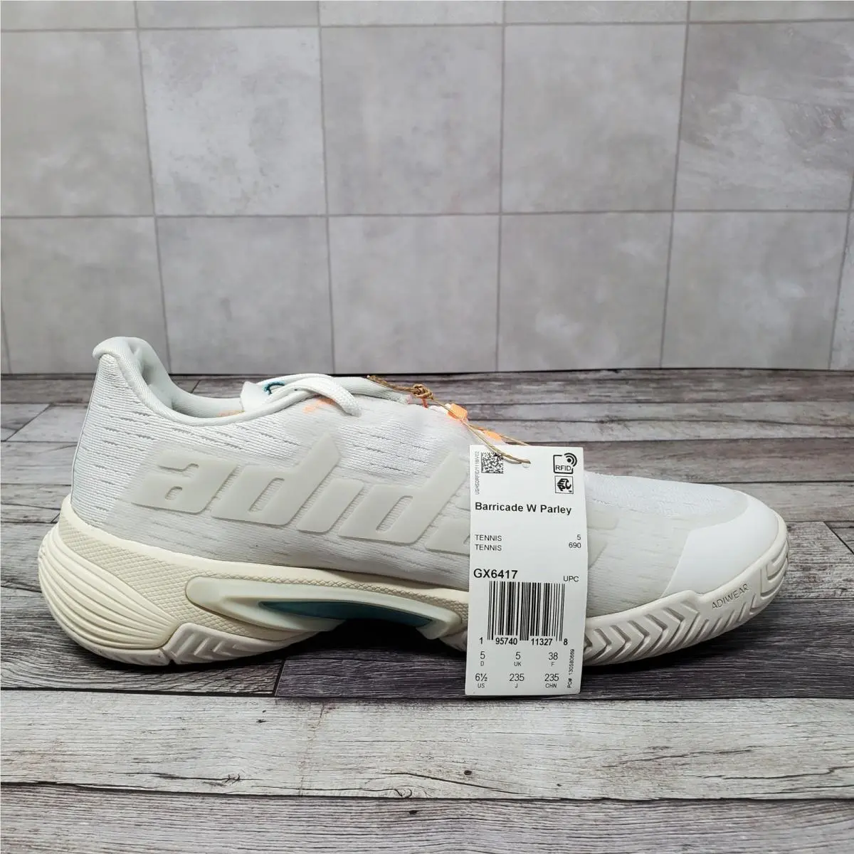 Adidas shoes - Adidas Barricade Parley - Barricade Parley - GX6417 - White 4