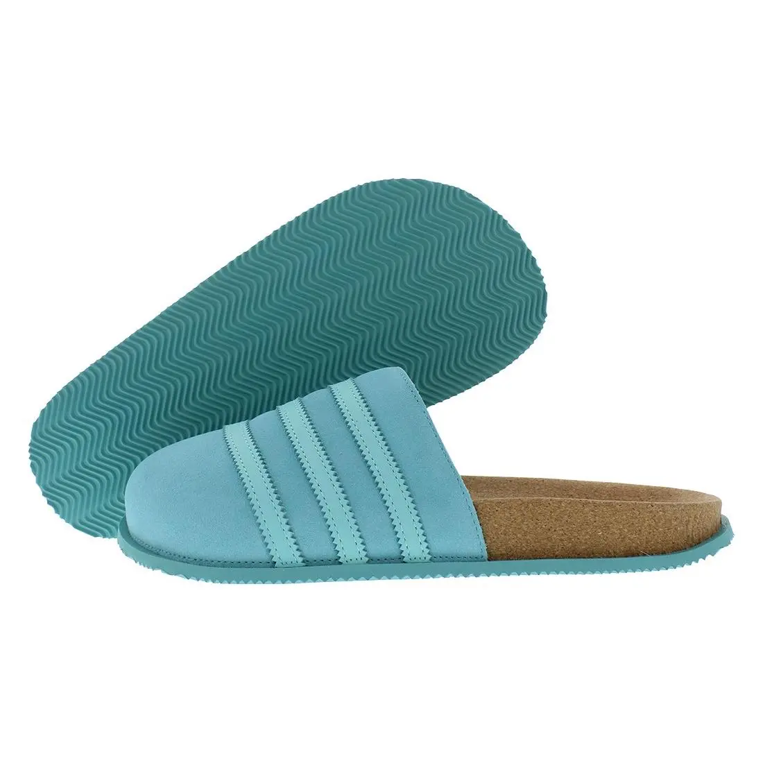 Adidas Adimule Lea Slide Mens Shoes Size 7 Color: Easy Mint/energy Aqua/matte