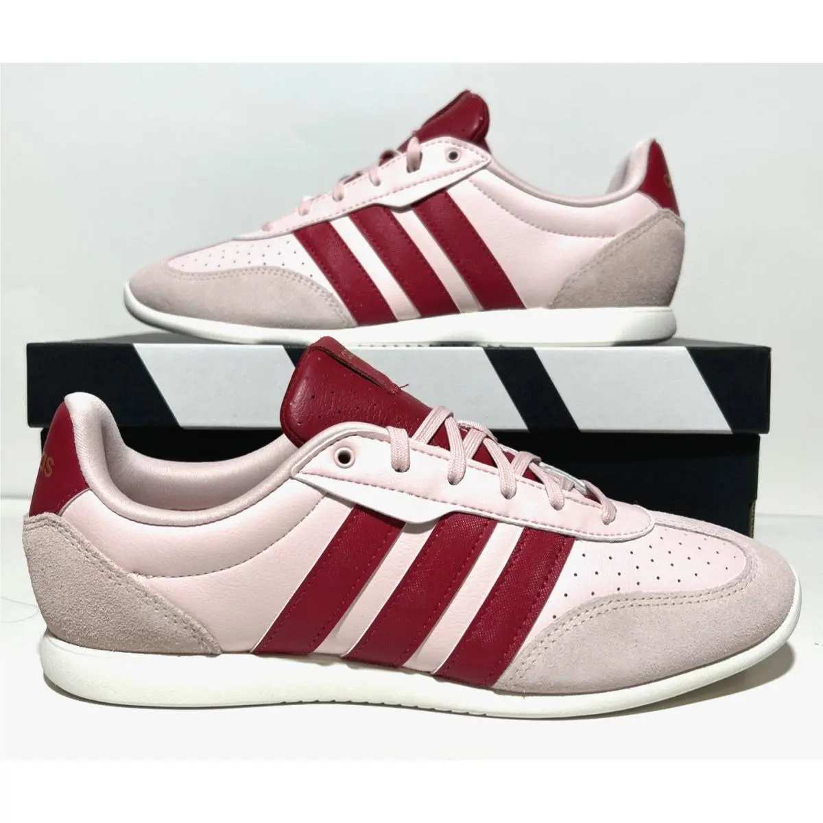 Barreda Lo Women’s Size 9 Athletic Casual Retro Pink Red Sneakers by Adidas