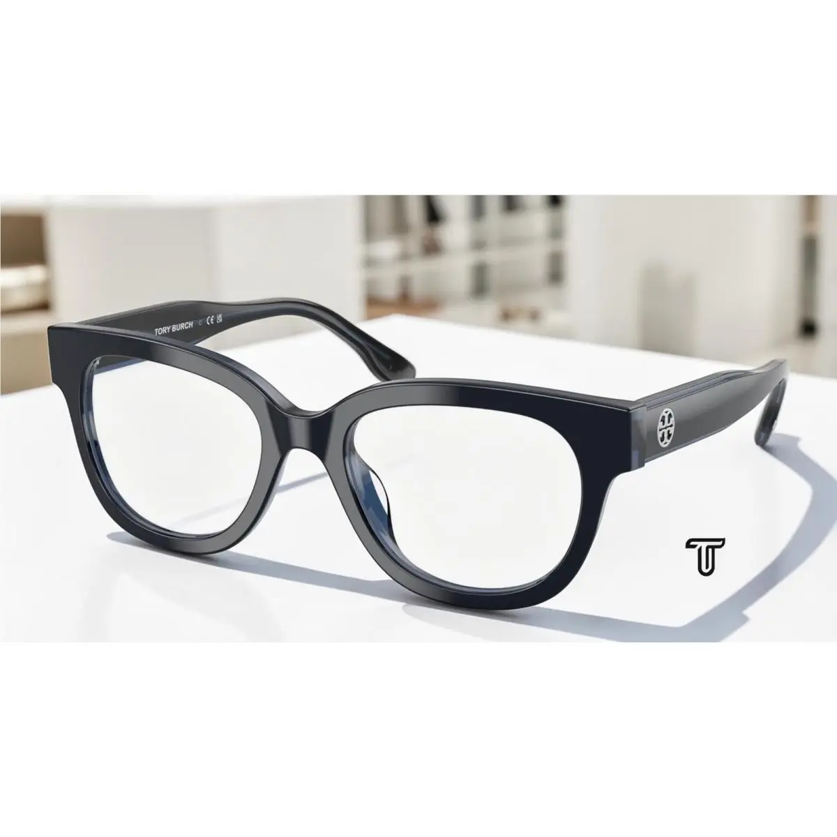 TY2164U 2057 Blue Crystal Demo Lens 52 mm Women`s Eyeglasses by Tory Burch