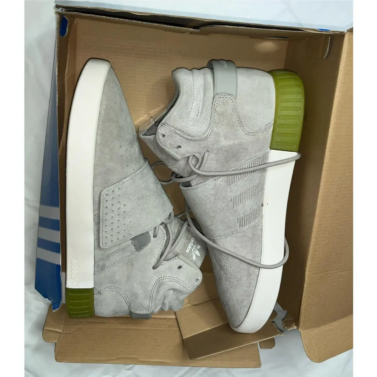 Size 10 -  Tubular Invader Strap Sesame by Adidas