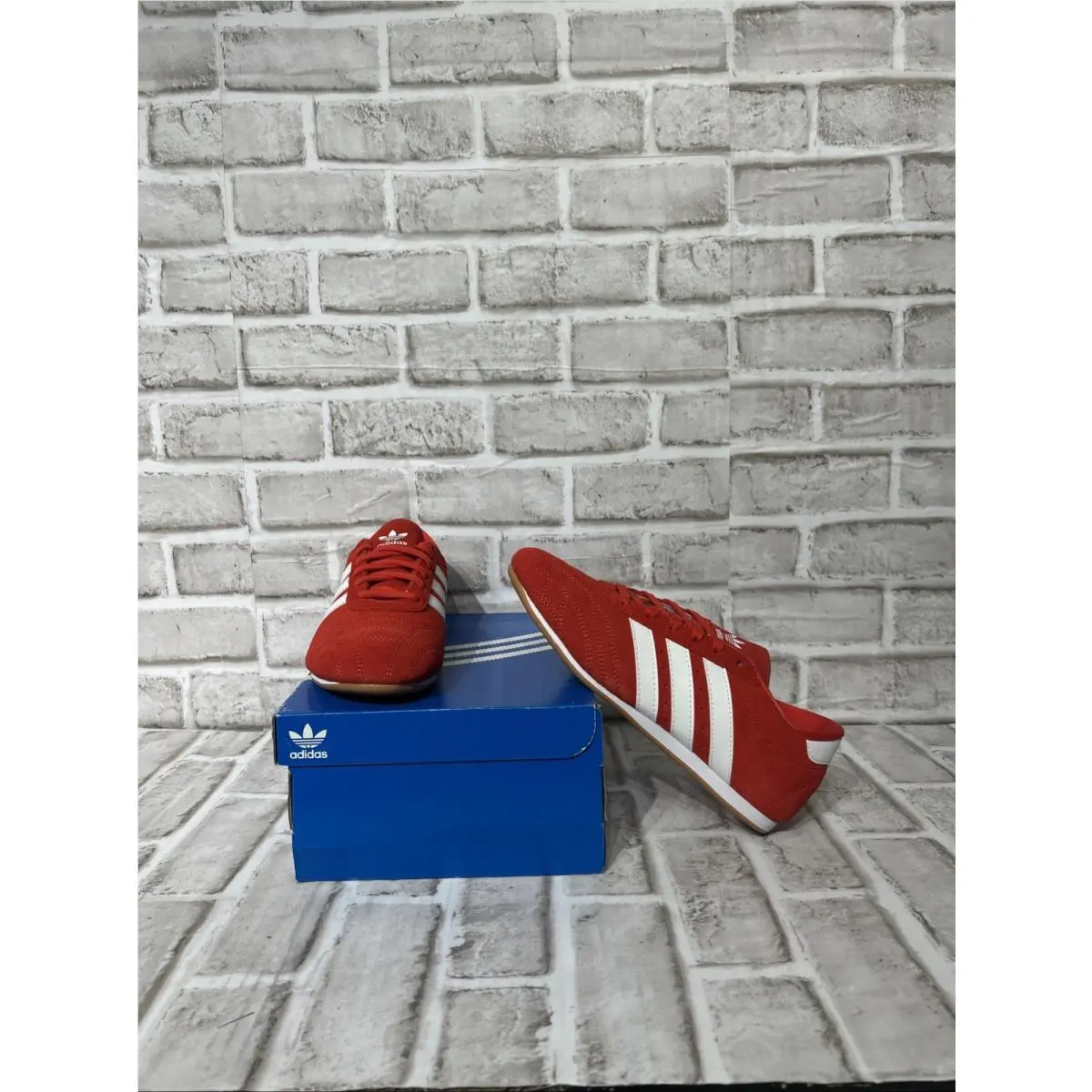 Taekwondo Lace Women’s Red/white/gum Sneakers JS1460 Sz 7 by Adidas