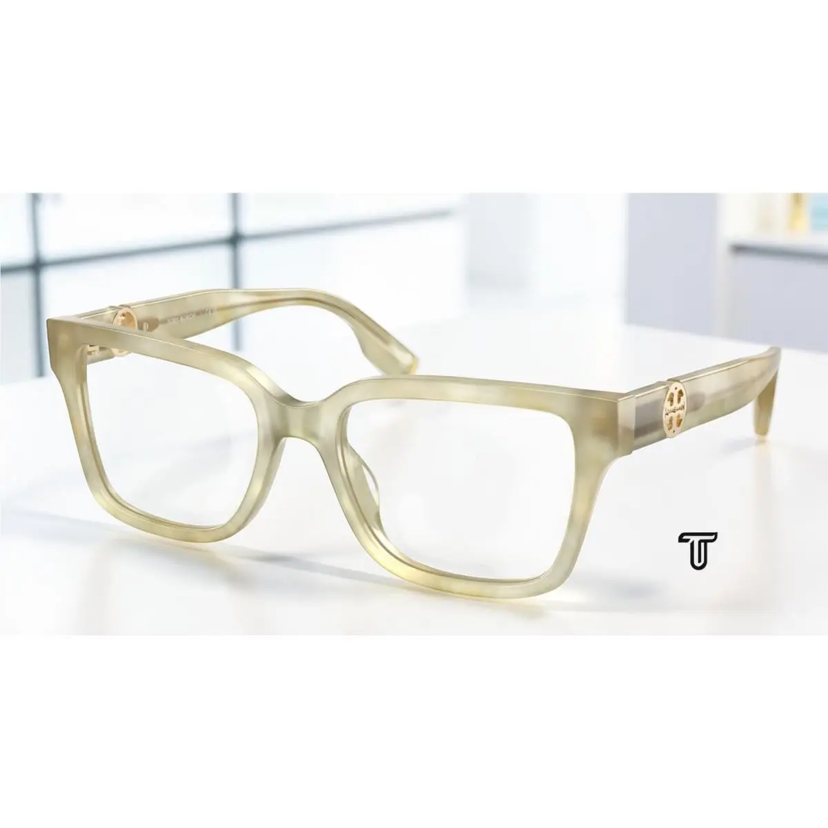 TY2168U 2070 Green Marble Demo Lens 53 mm Women`s Eyeglasses by Tory Burch