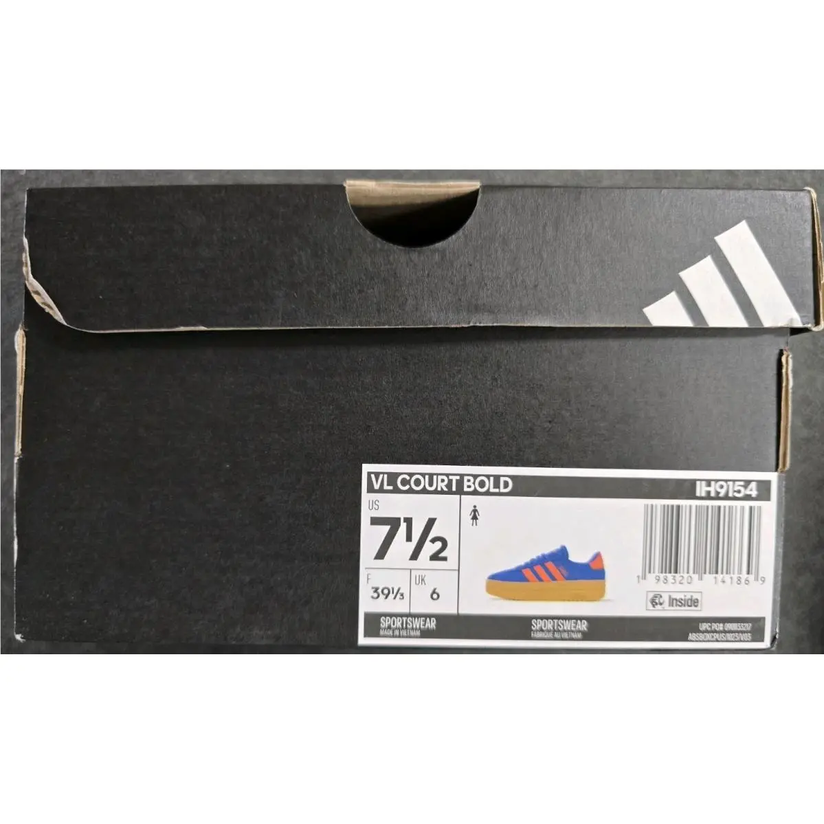 Adidas shoes - adidas Vl Court Bold Lace Up - IH9154 - Blue 6