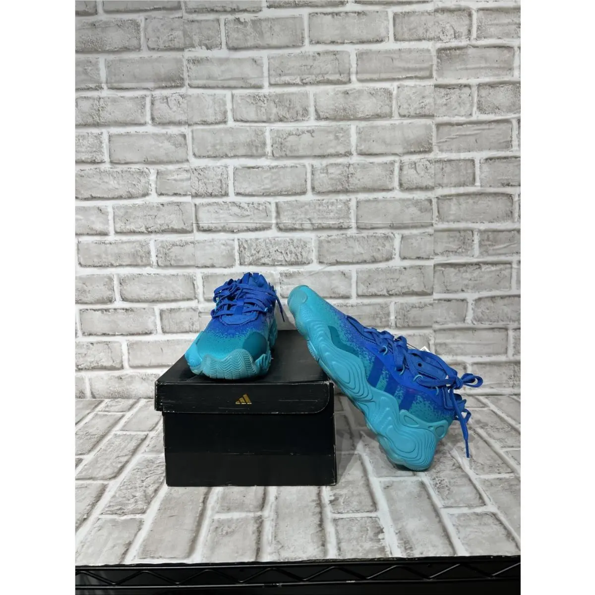 Trae Young 3 J Lucid Cyan Basketball Sneaker IF2115 Sz Youth 6 by Adidas
