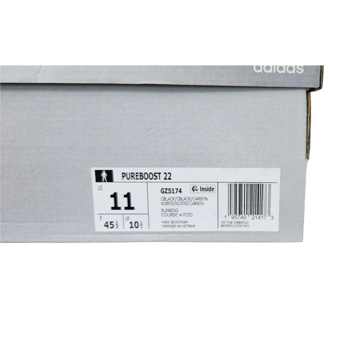 Adidas shoes - PUREBOOST 22 - PUREBOOST - GW4832 - Black White 8