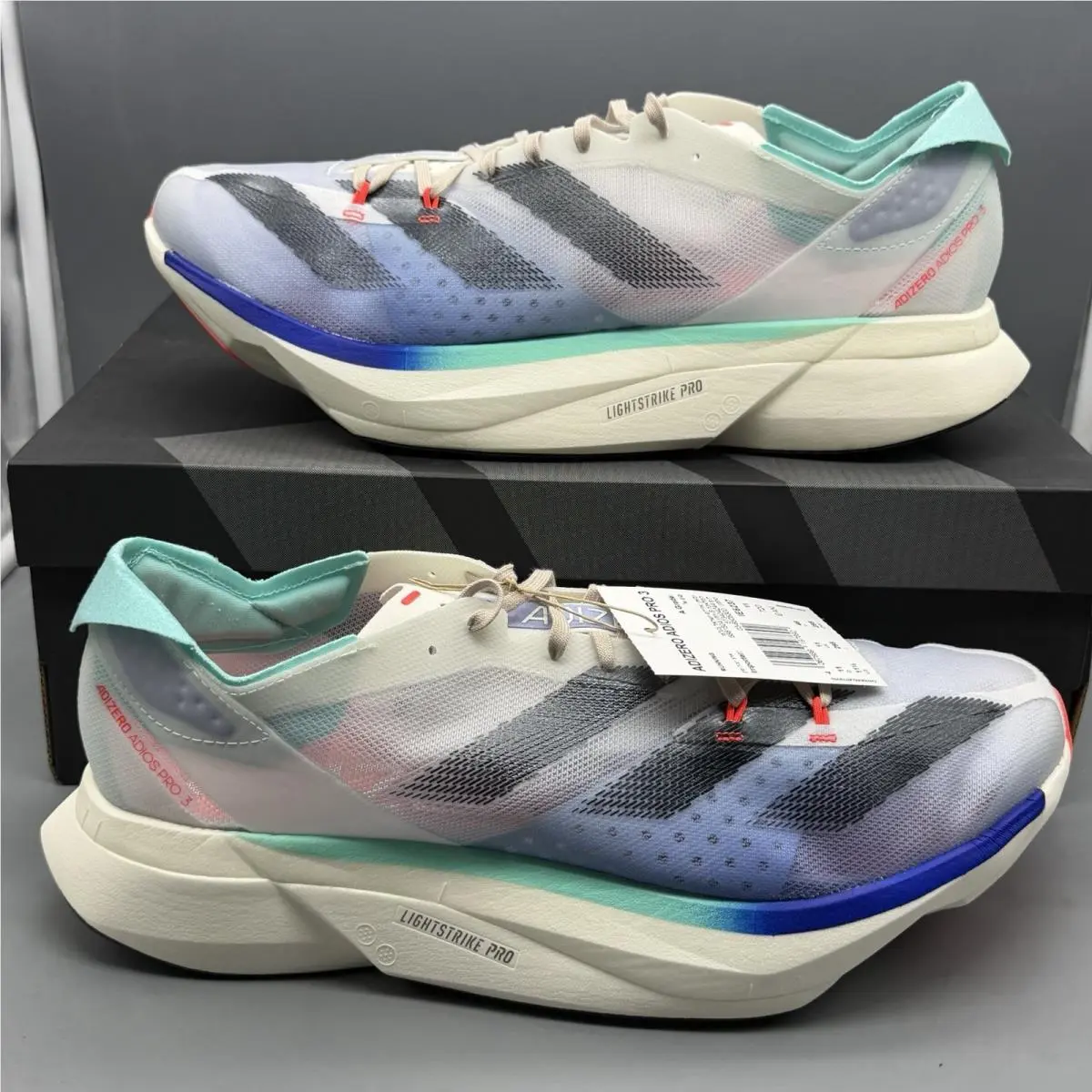 Adizero Adios Pro 3 Mens 11.5 Running Shoes Marathon Training Multicolor by Adidas