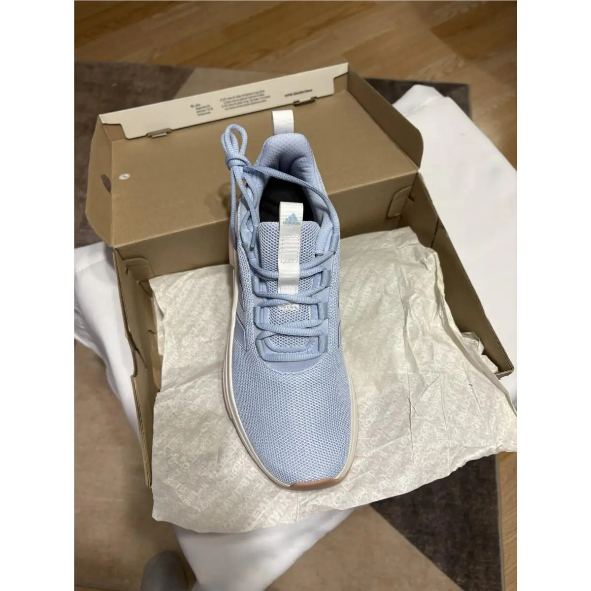 Racer Women`s tr23 IF0041 Light Blue Lace up Sport Shoes sz10 Look Nwb by Adidas