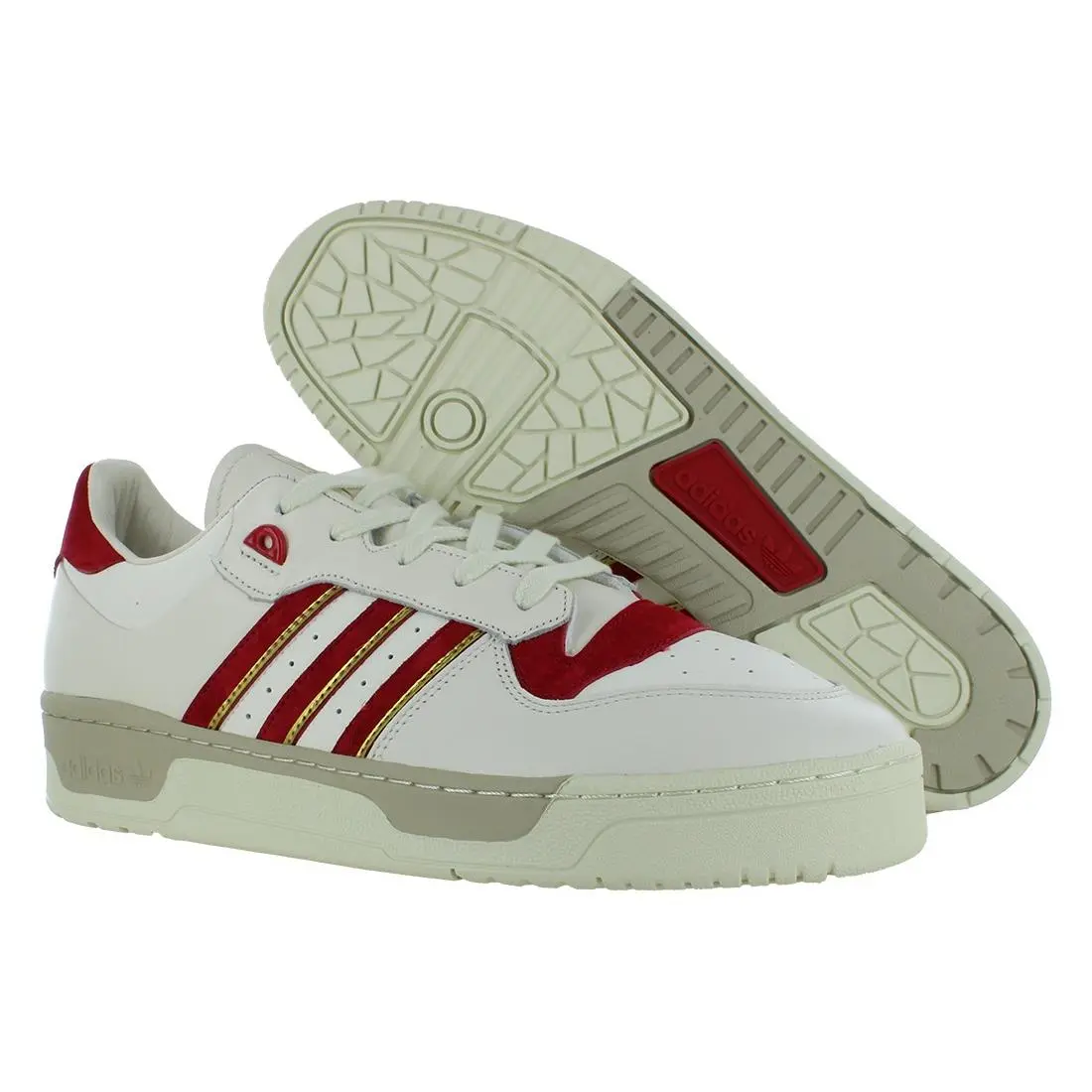 Adidas Rivalry 86 Low Mens Shoes Size 14 Color: Cloud White/team Power - Cloud White/Team Power Red/Ivory, Main: White