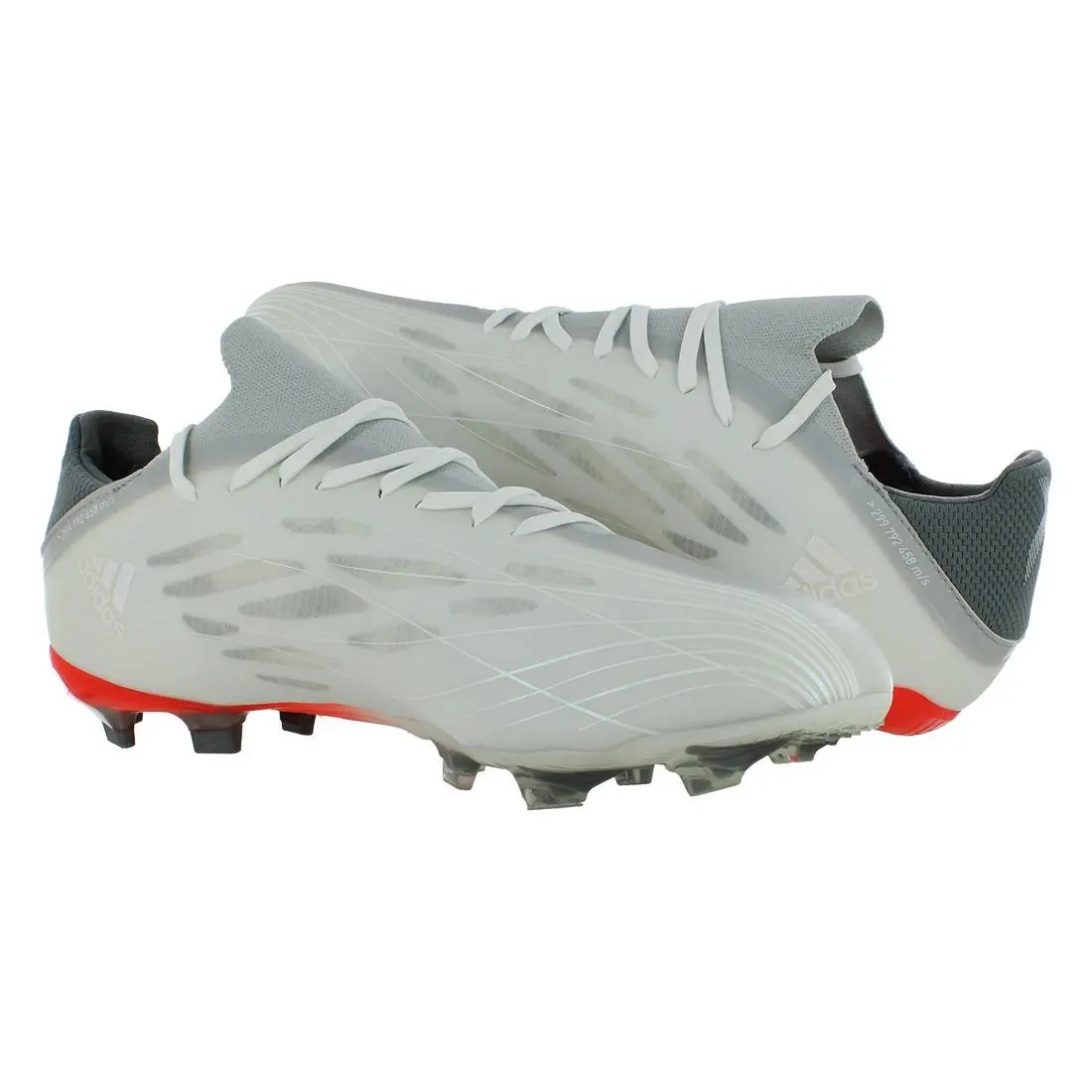 Adidas shoes - Cloud White/Iron Metallic/Solar Red, Main: White (UPC: 191985068342) 2