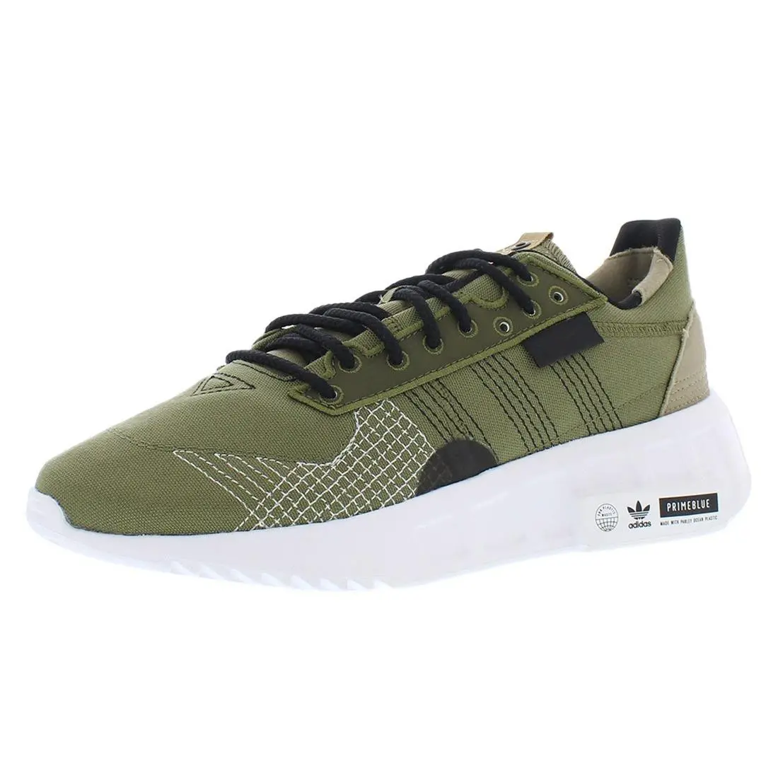 Adidas Geodiver+ Primeblue Mens Shoes Size 13 Color: Focus Olive/core