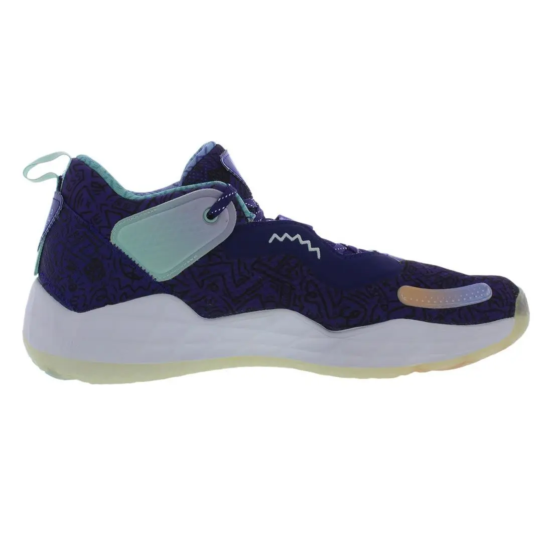 Adidas shoes - Purple/Orange/Mint, Main: Purple (UPC: 194818544853) 0