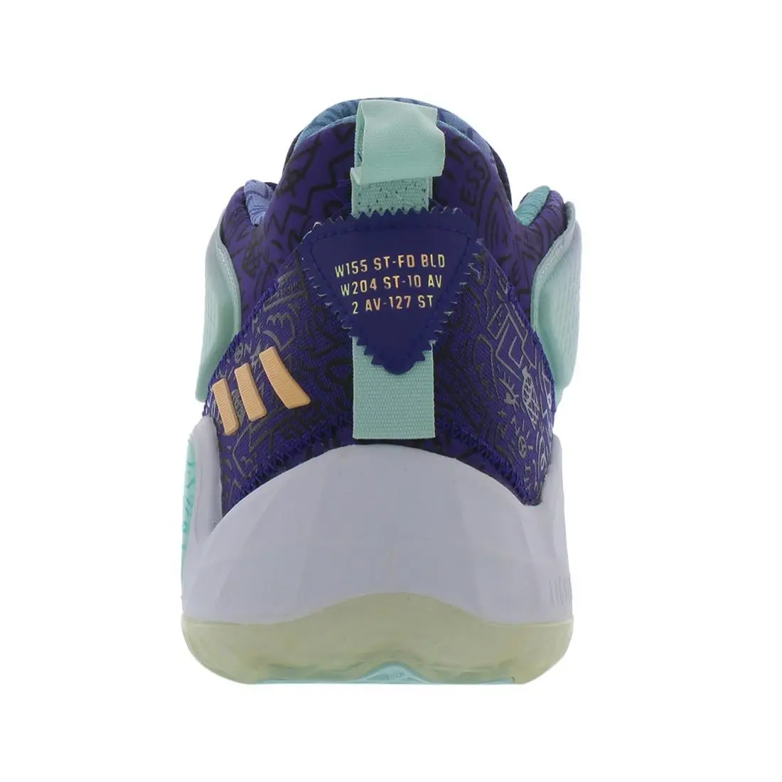 Adidas shoes - Purple/Orange/Mint, Main: Purple (UPC: 194818544853) 1