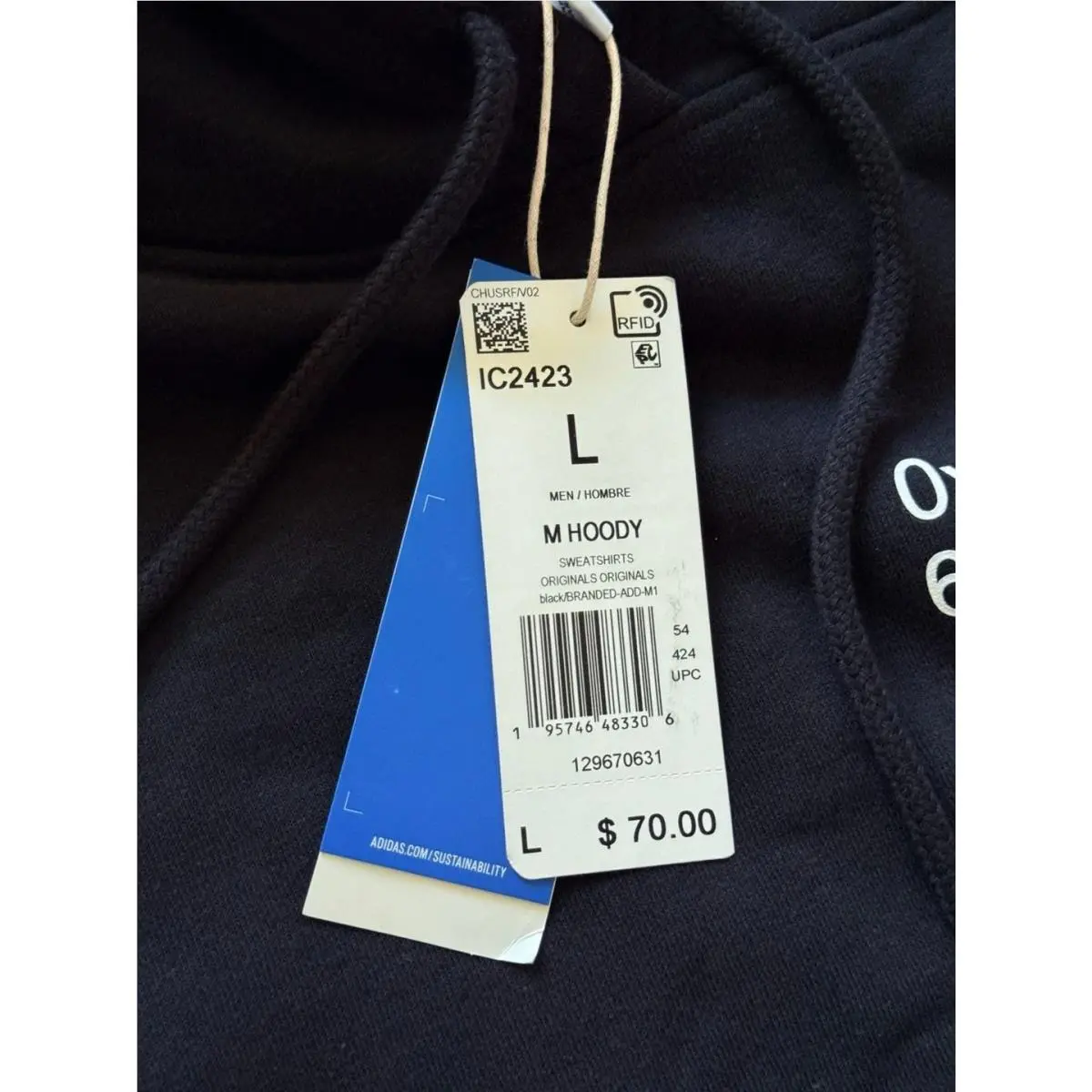Adidas clothing - IC2423 - IC2423 - Black 1