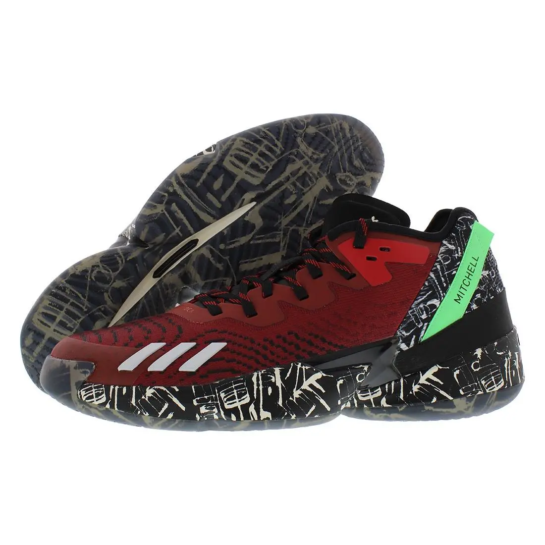 D.o.n. Issue 4 Mens Shoes Size 15 Color: Better Scarlet/core Black/off by Adidas