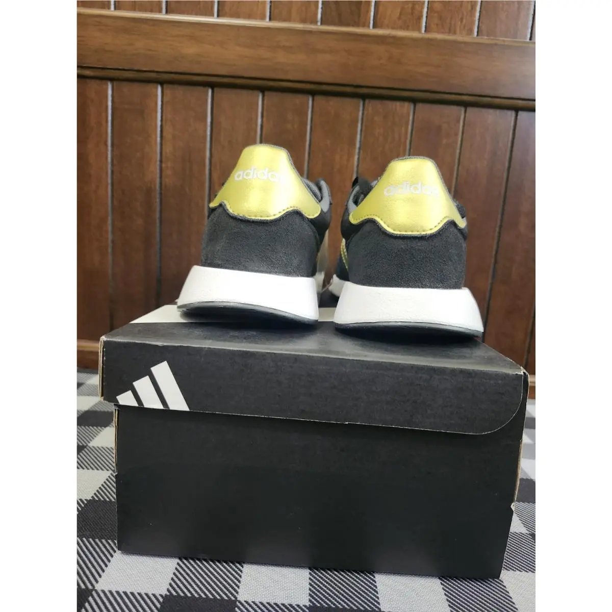Adidas shoes - BLACK WITH GOLD TRIM 11