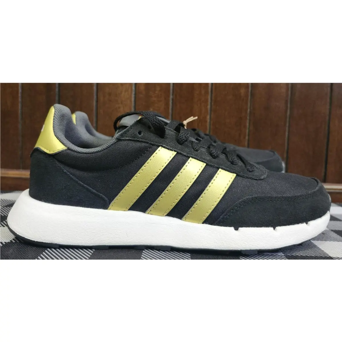 Adidas shoes - BLACK WITH GOLD TRIM 16