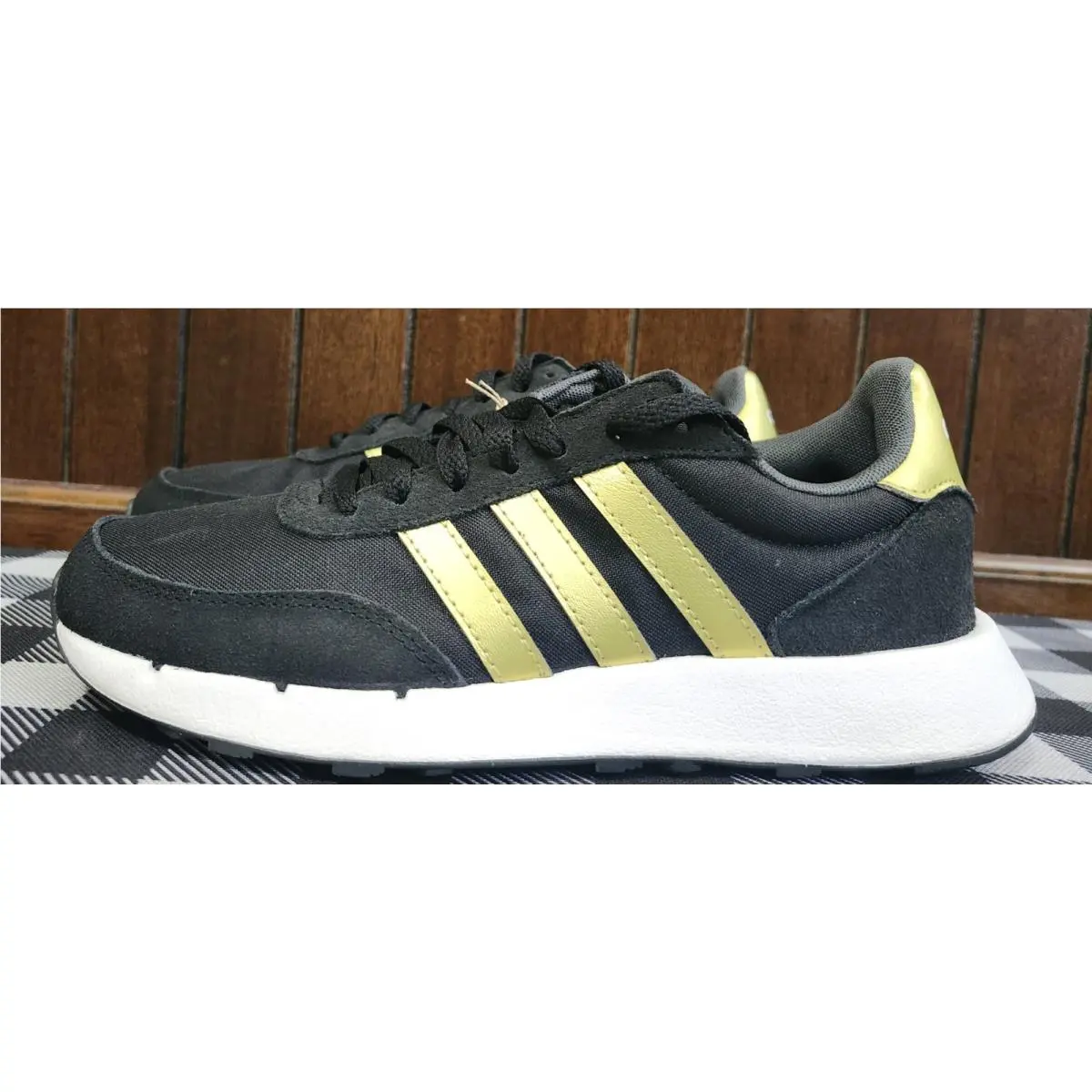Adidas shoes - BLACK WITH GOLD TRIM 0