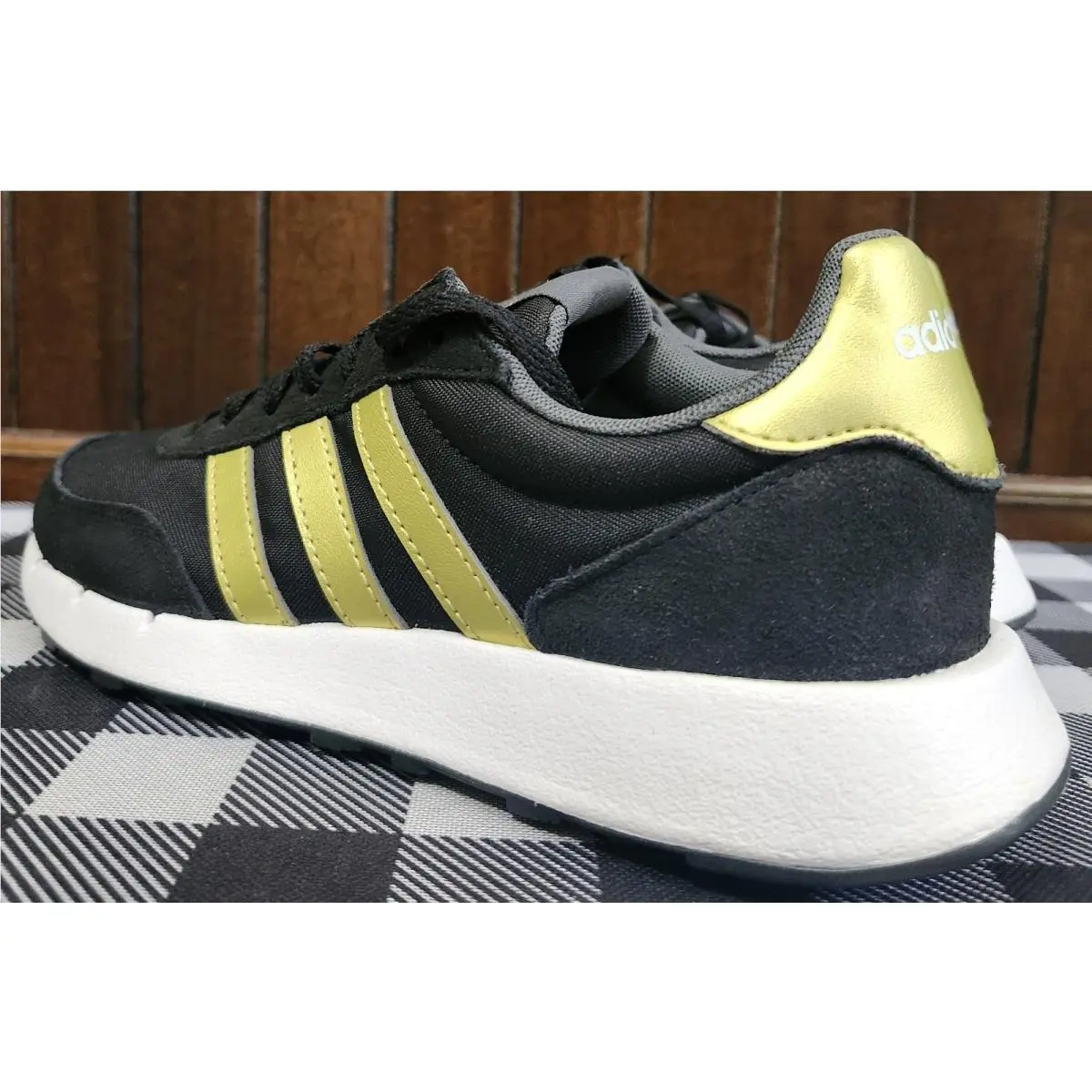 Adidas shoes - BLACK WITH GOLD TRIM 3