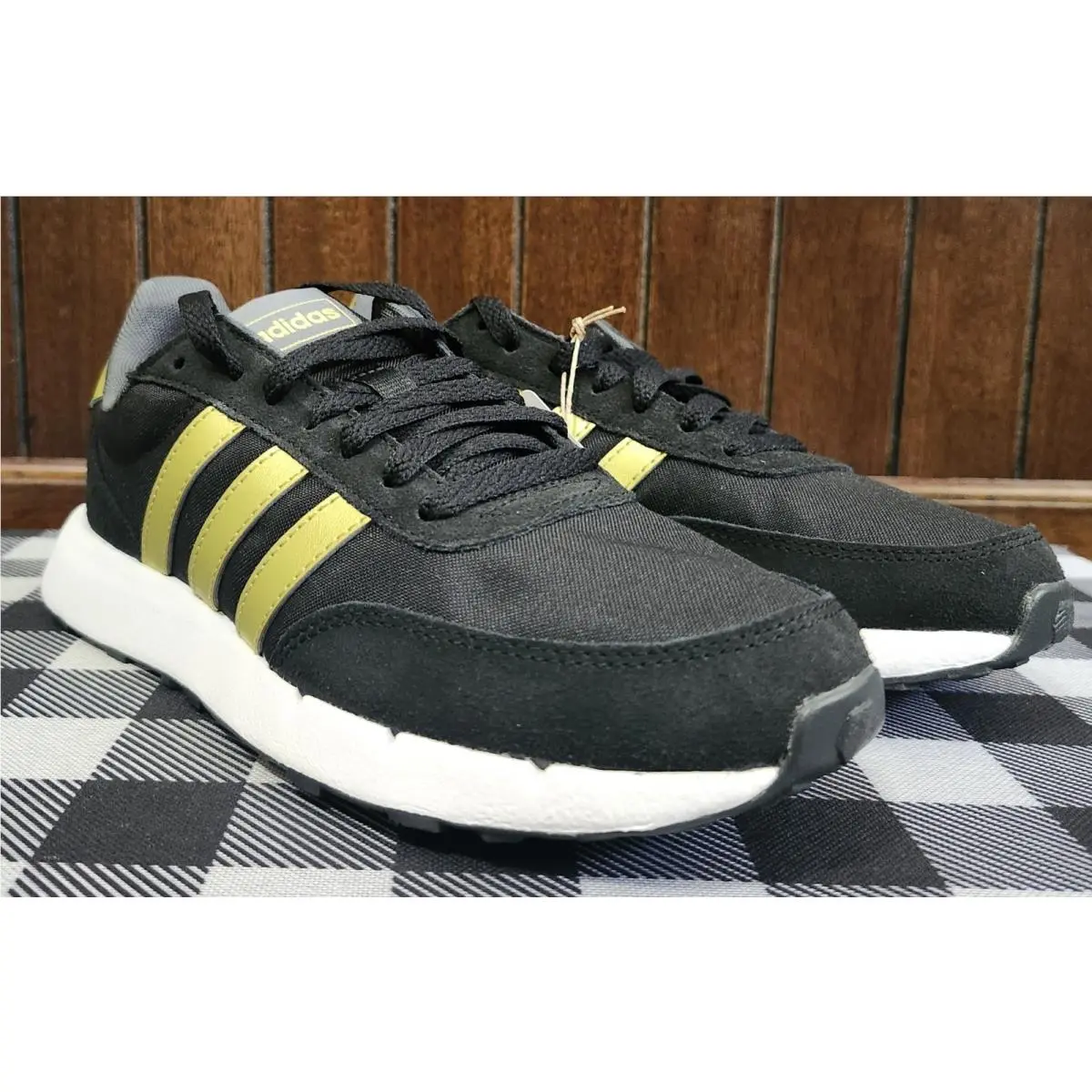 Adidas shoes - BLACK WITH GOLD TRIM 4