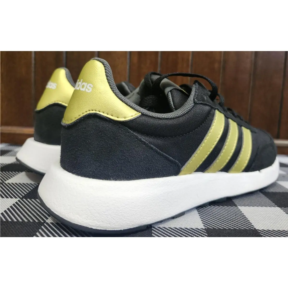 Adidas shoes - BLACK WITH GOLD TRIM 5