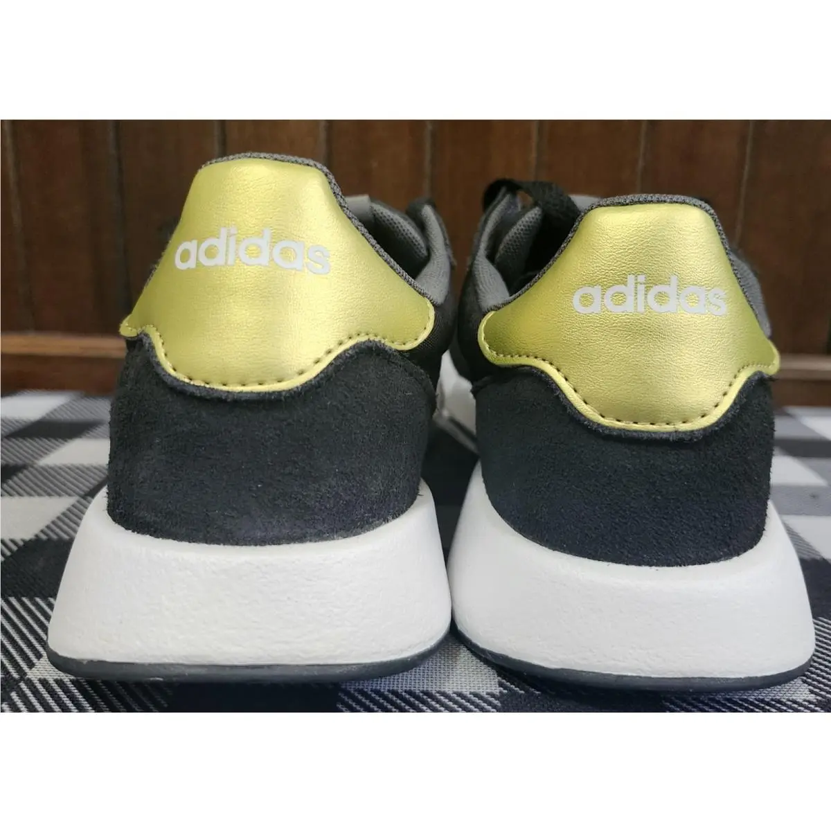 Adidas shoes - BLACK WITH GOLD TRIM 7