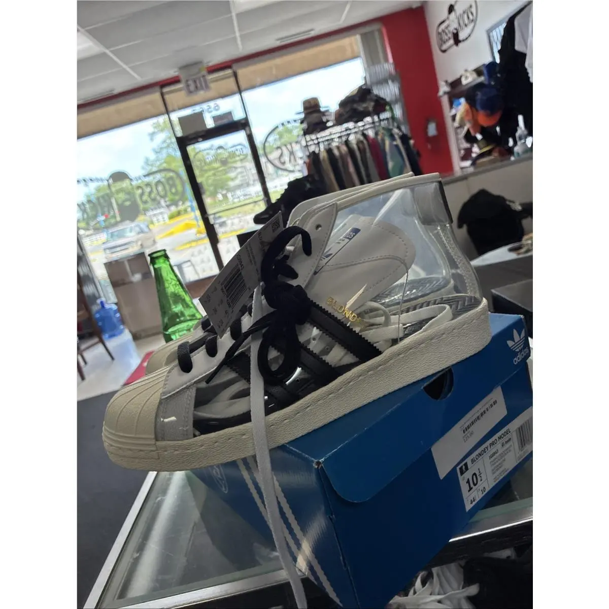Adidas shoes - adidas Pro Model - Pro Model - IG0843 - Clear, Manufacturer: Cloud-White/Core-Black/Off-White/Transparent 9