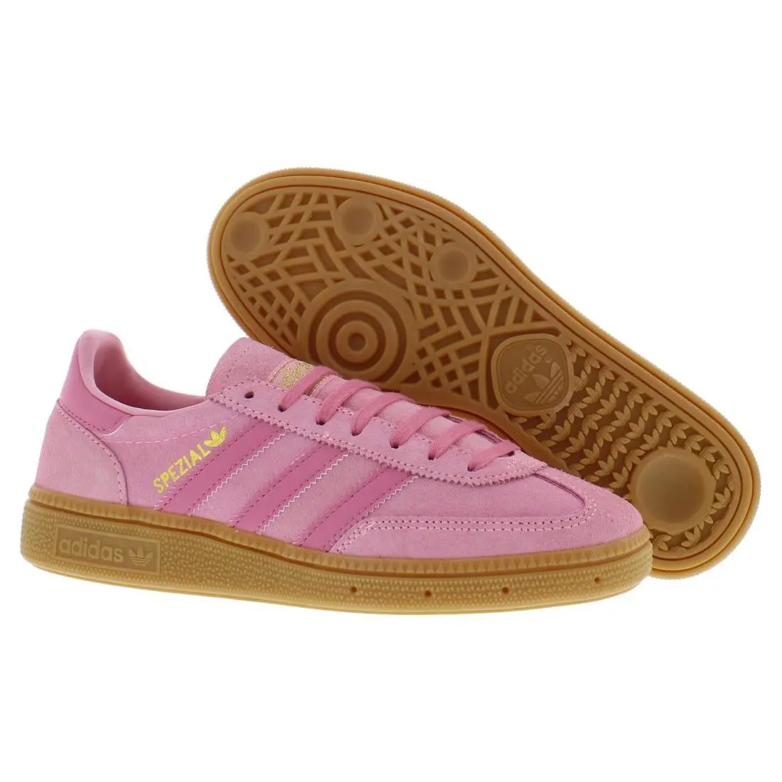 Adidas Handball Spezial GS Girls Shoes Size 7 Color: Glow Pink/rose Tone/gum - Glow Pink/Rose Tone/Gum, Main: Pink
