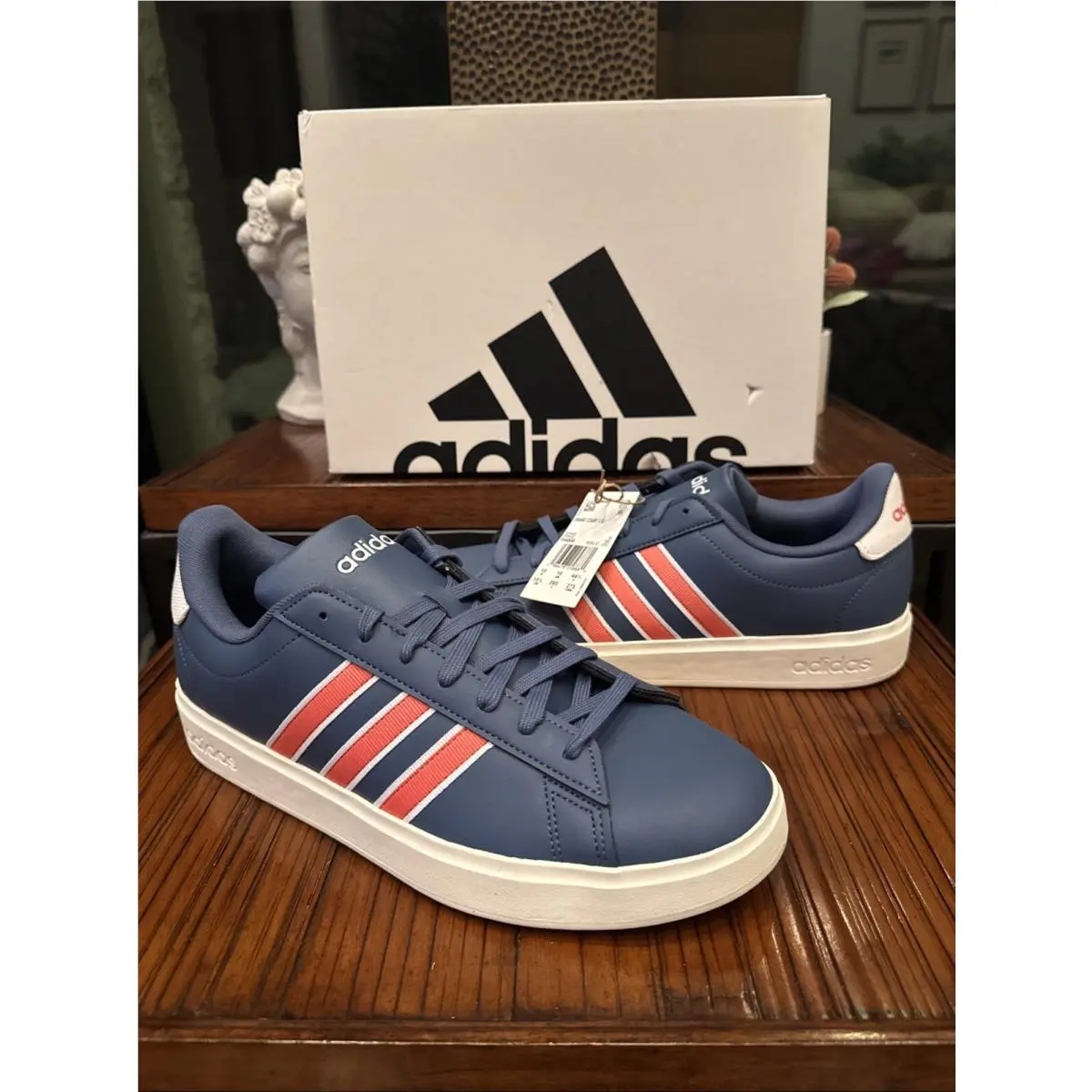 Men`s Grand Court 2.0 Tennis Size 10.5 Shoe IH4806 Nordstrom by Adidas